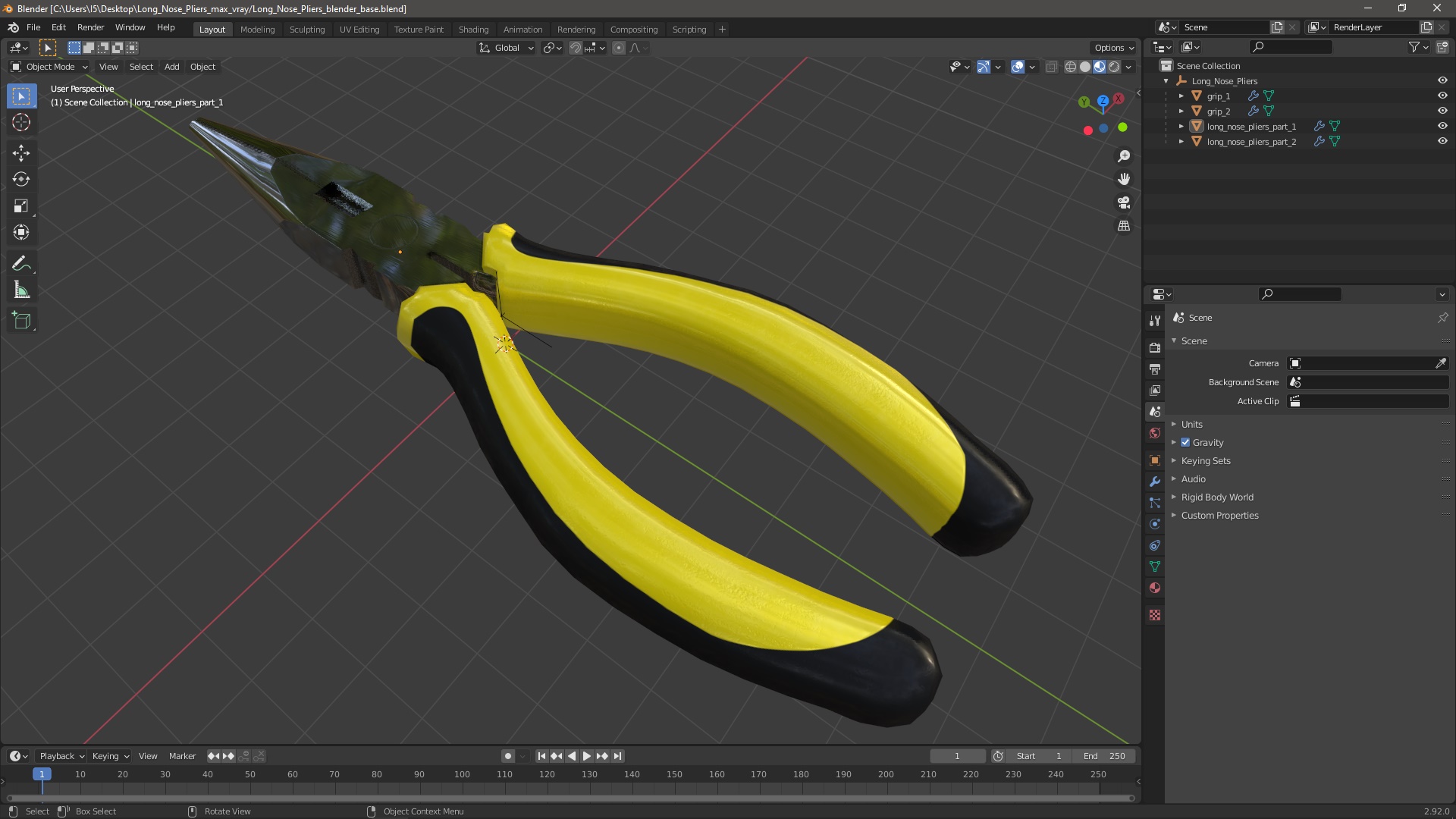 3D Long Nose Pliers