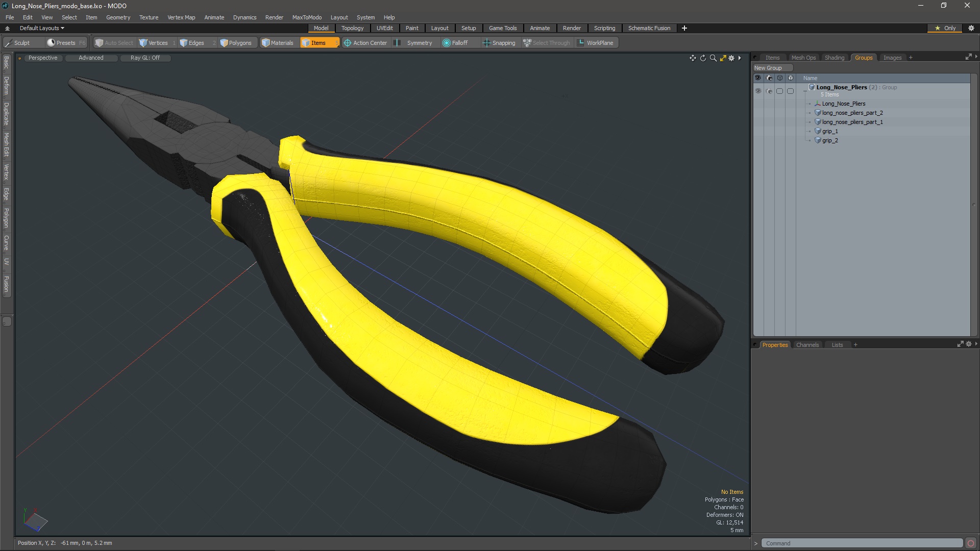 3D Long Nose Pliers