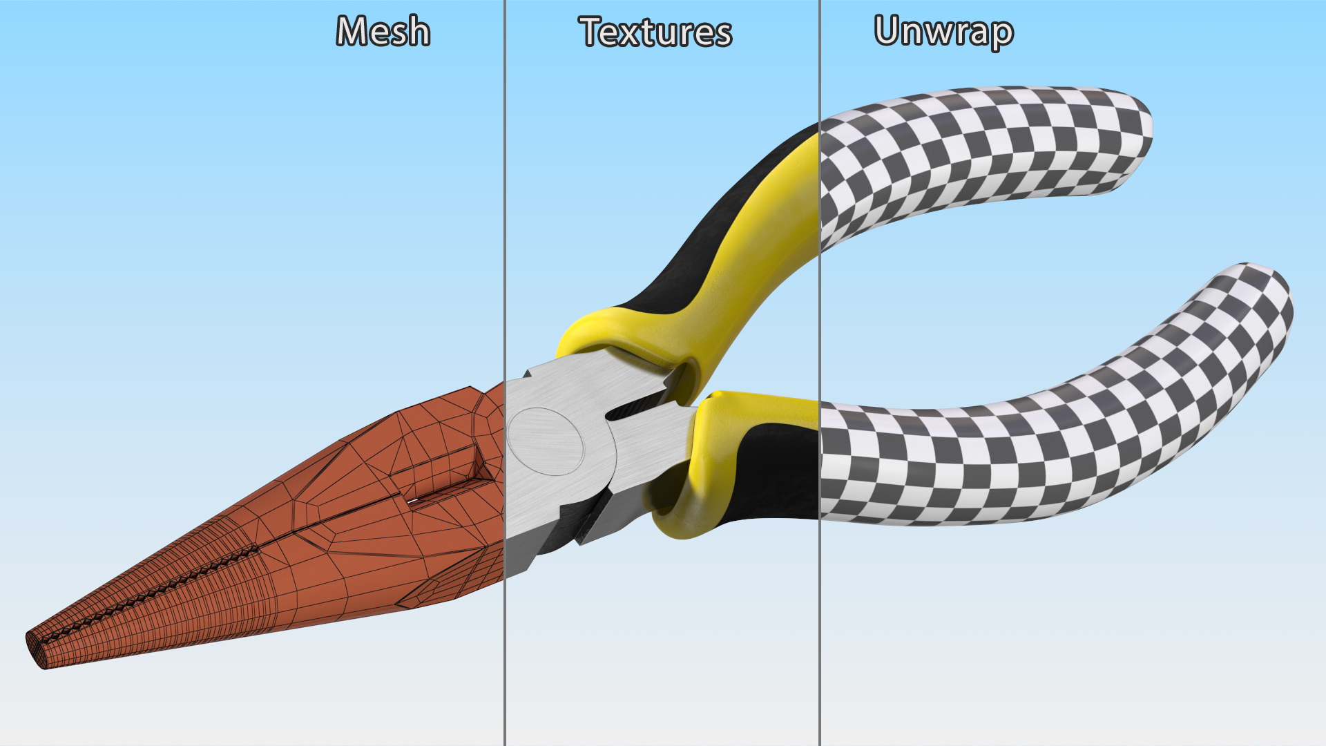 3D Long Nose Pliers