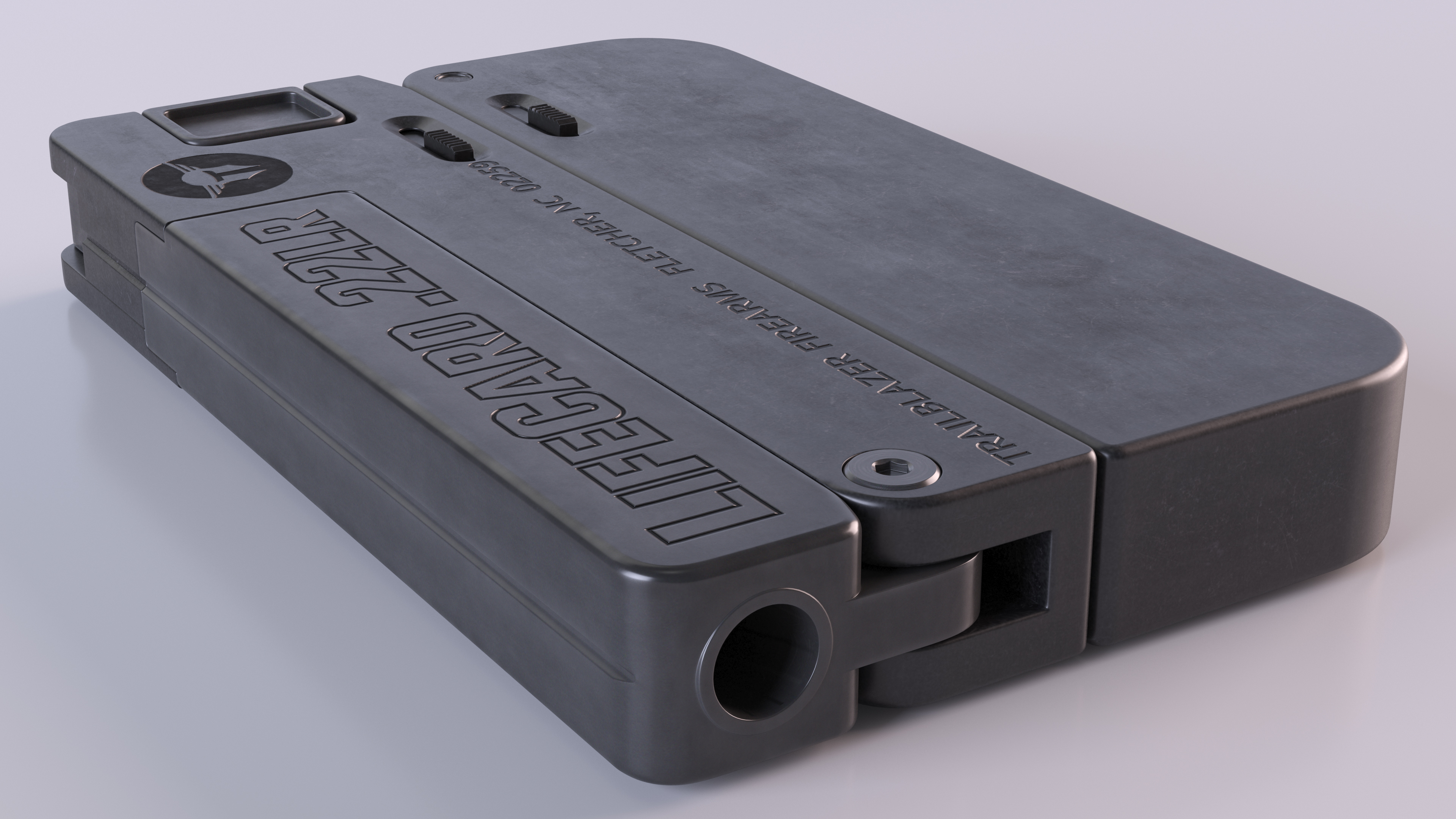 Foldable Wallet Pistol 3D