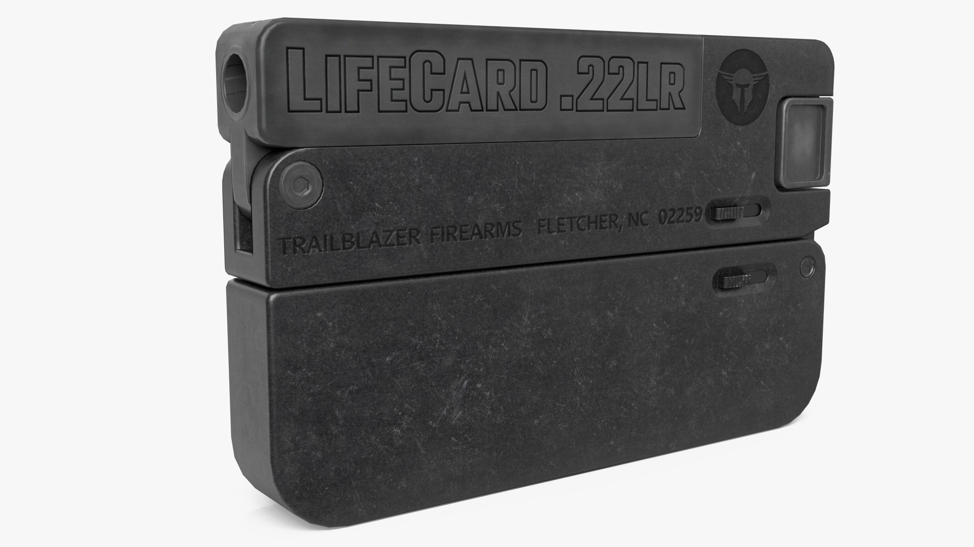 Foldable Wallet Pistol 3D