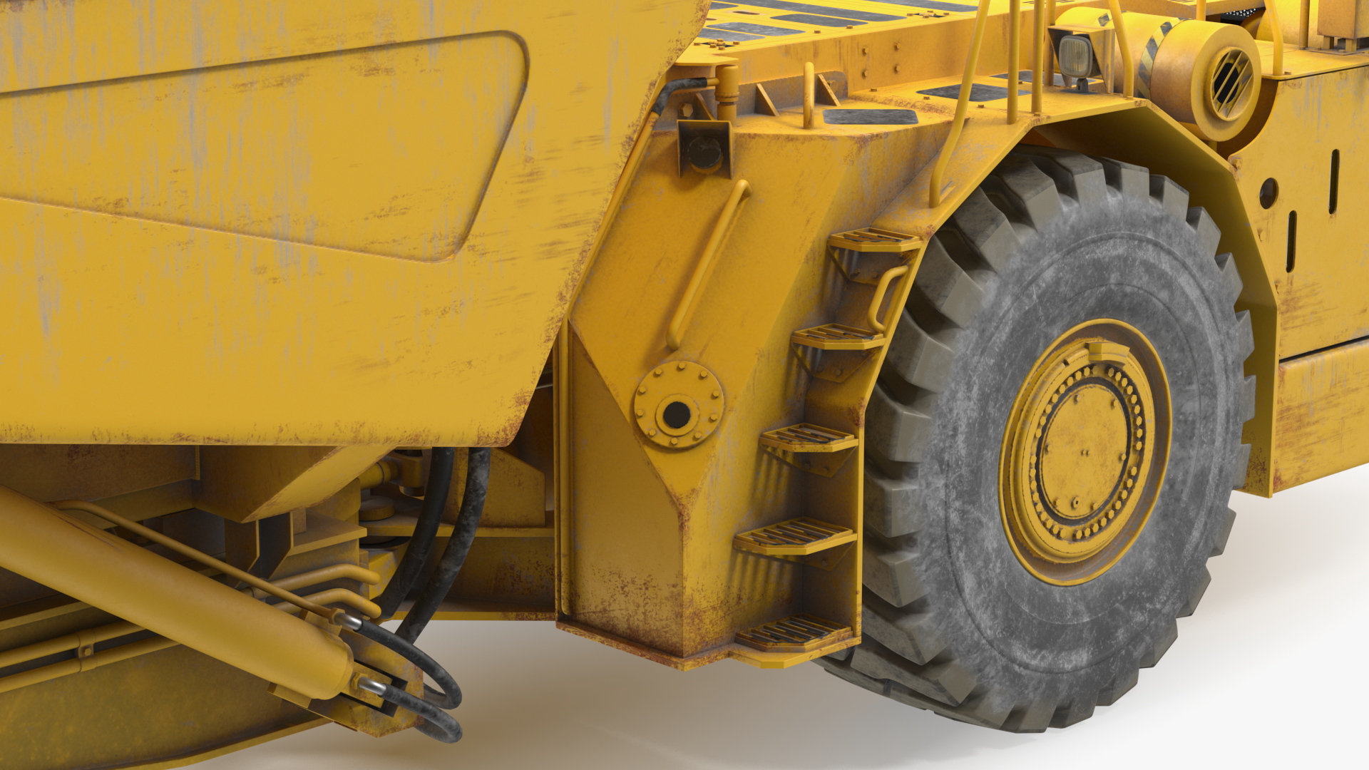 3D Underground Truck With Coal Rigged for Maya model