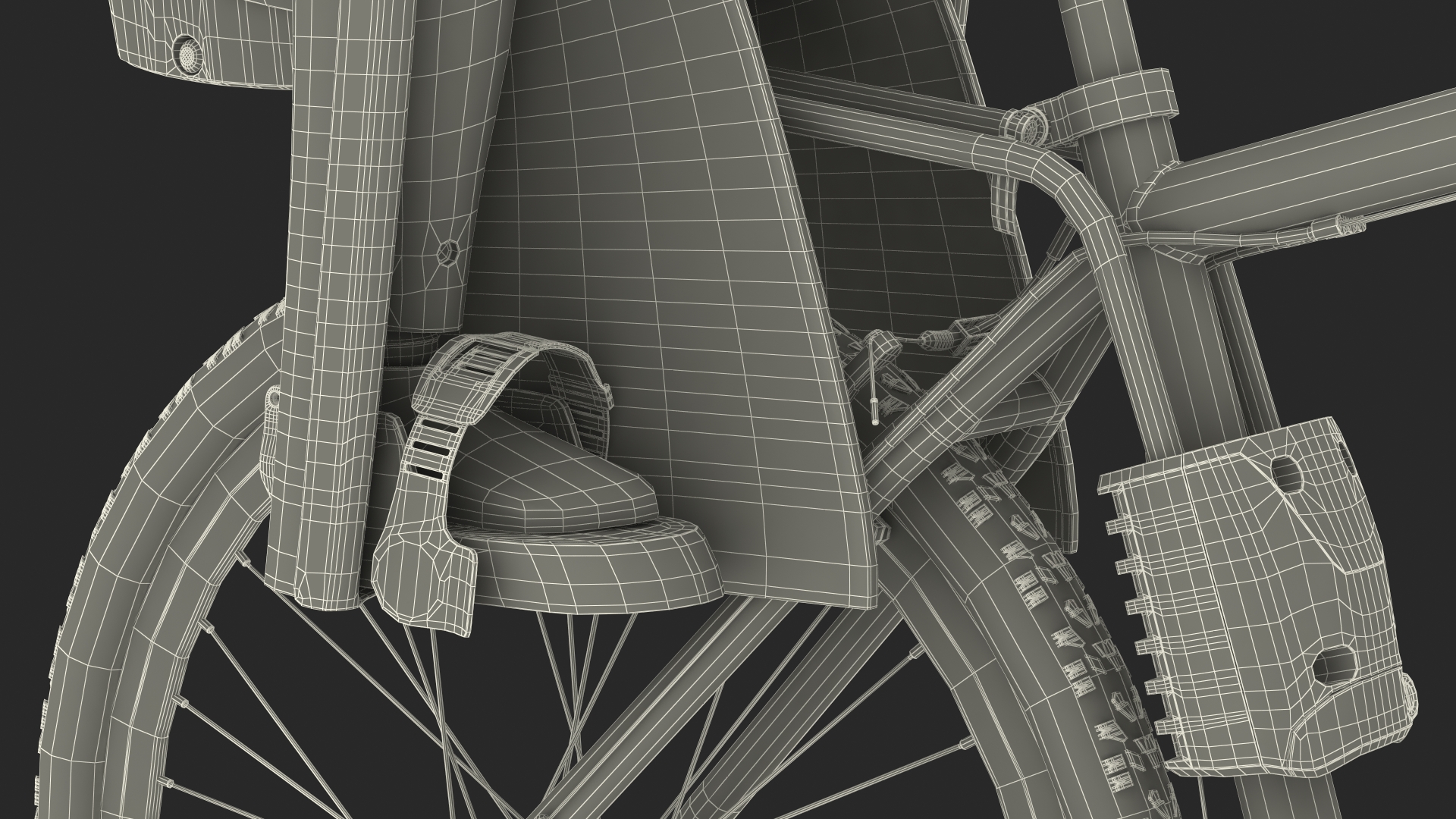 Bike with Child Crash Test Dummy in Safety Seat 3D