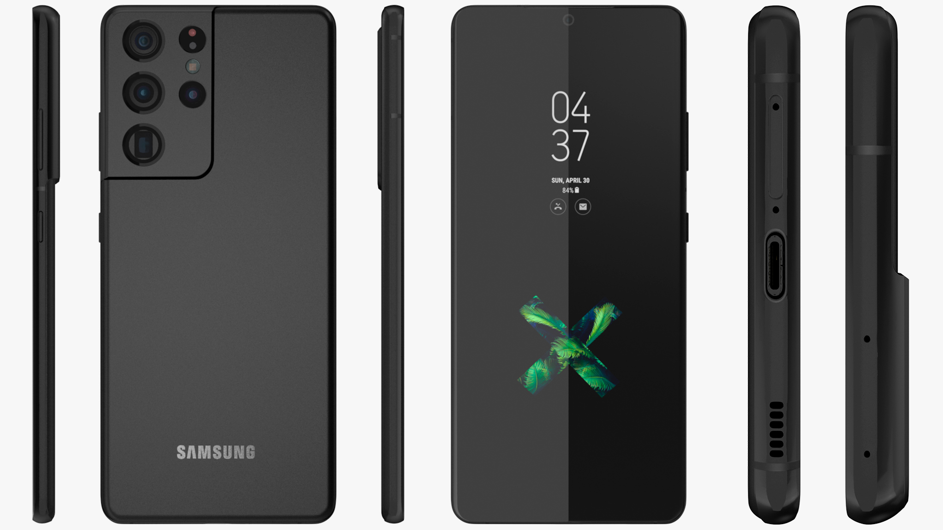 3D Samsung Galaxy S21 Ultra 5G Phantom Black