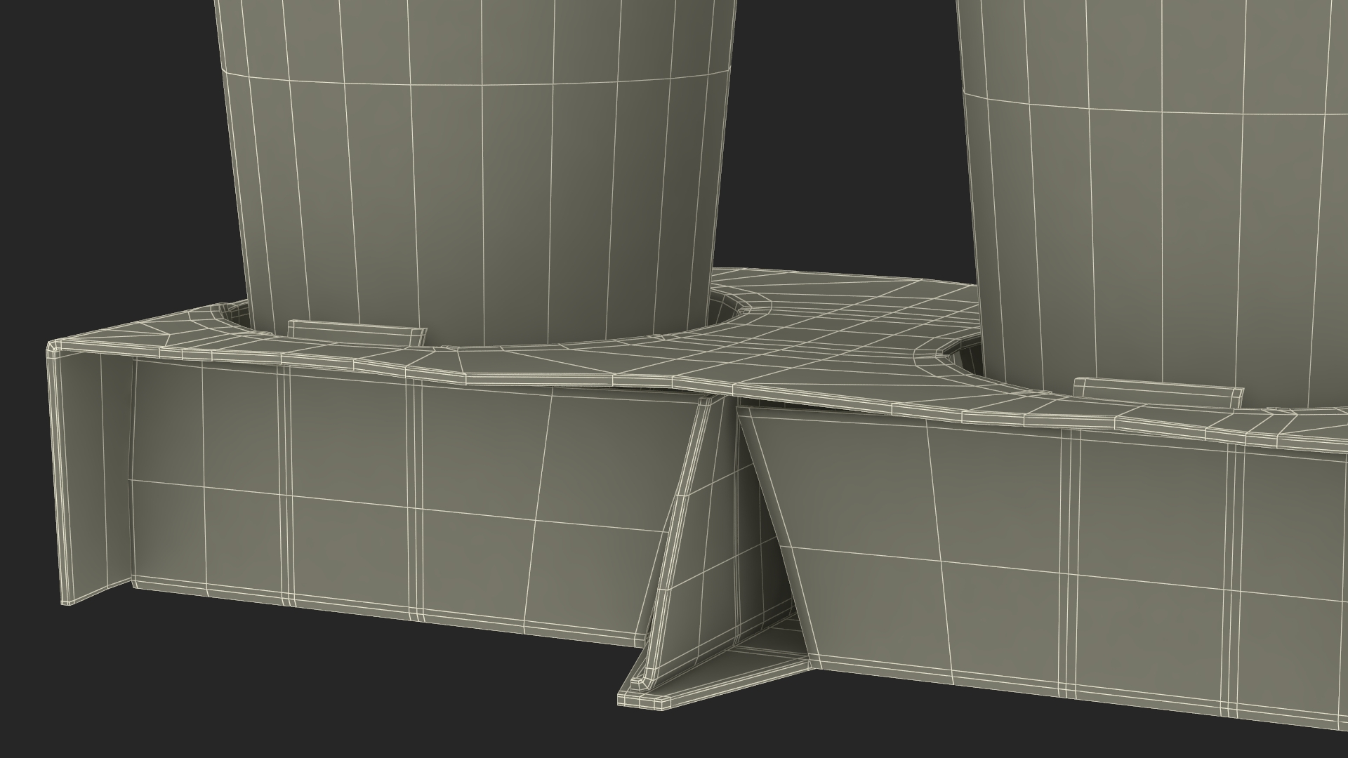 3D model Cardboard Carrier with 2 Coffee Cup