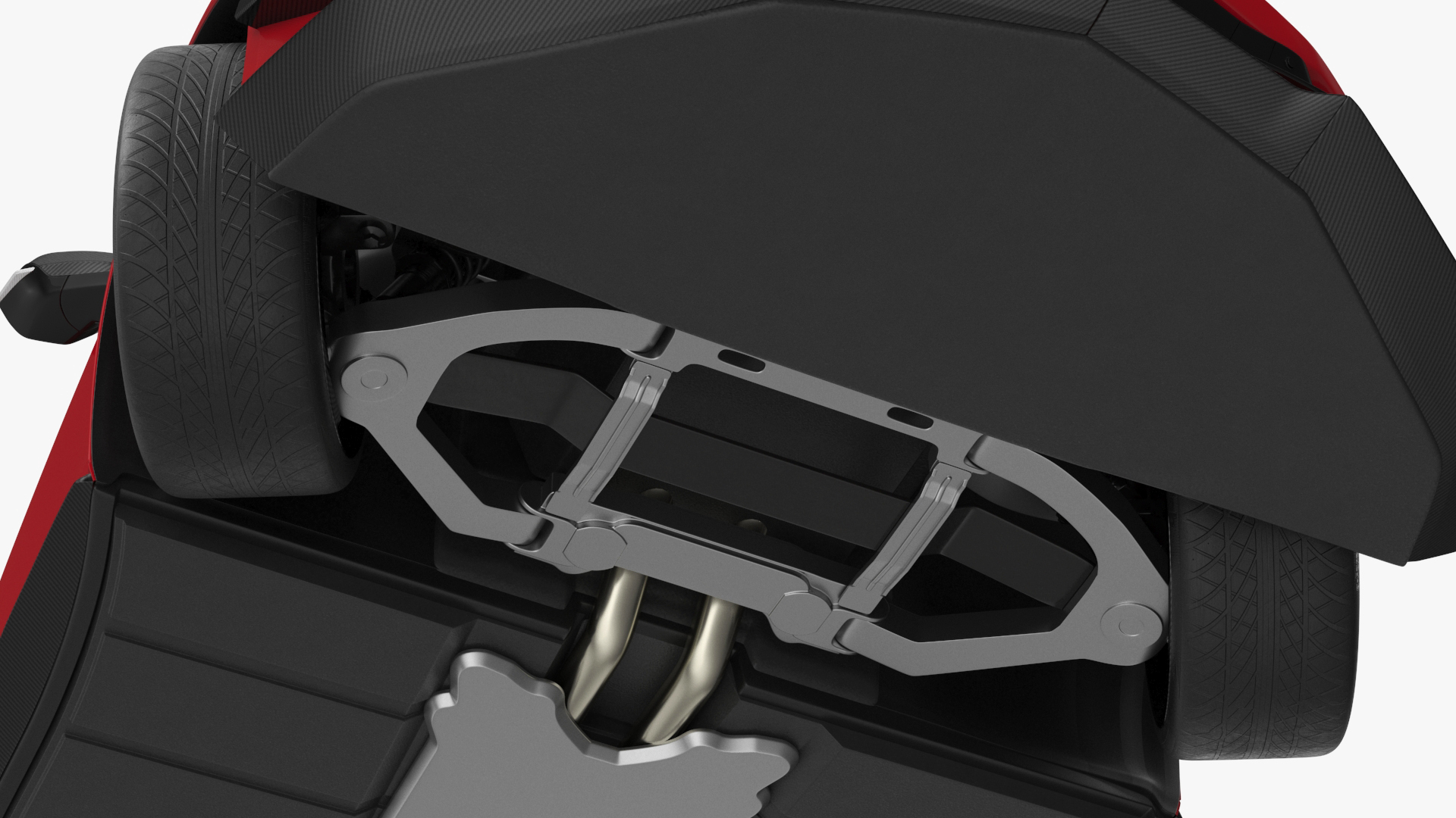 3D 2023 Chevrolet Corvette Z06 Red Rigged model