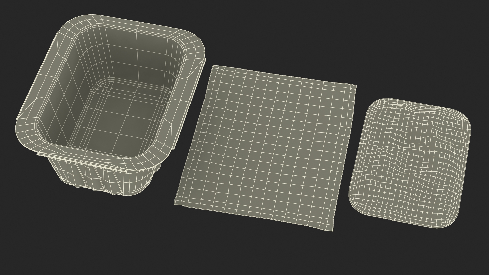 Honey Mustard Mini Sauce Pot Heinz 3D model