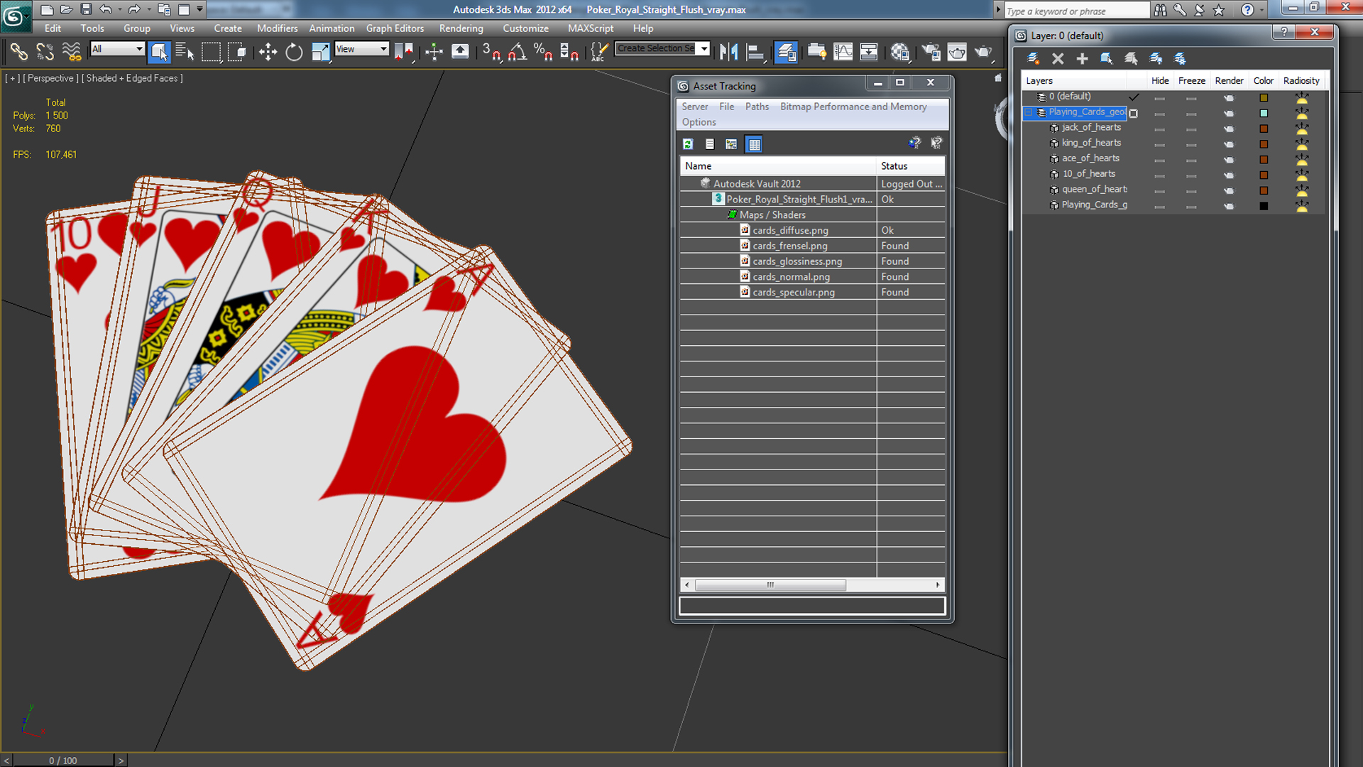 3D Poker Royal Straight Flush