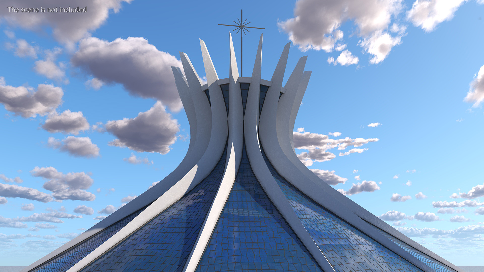 3D Metropolitan Cathedral Our Lady Aparecida