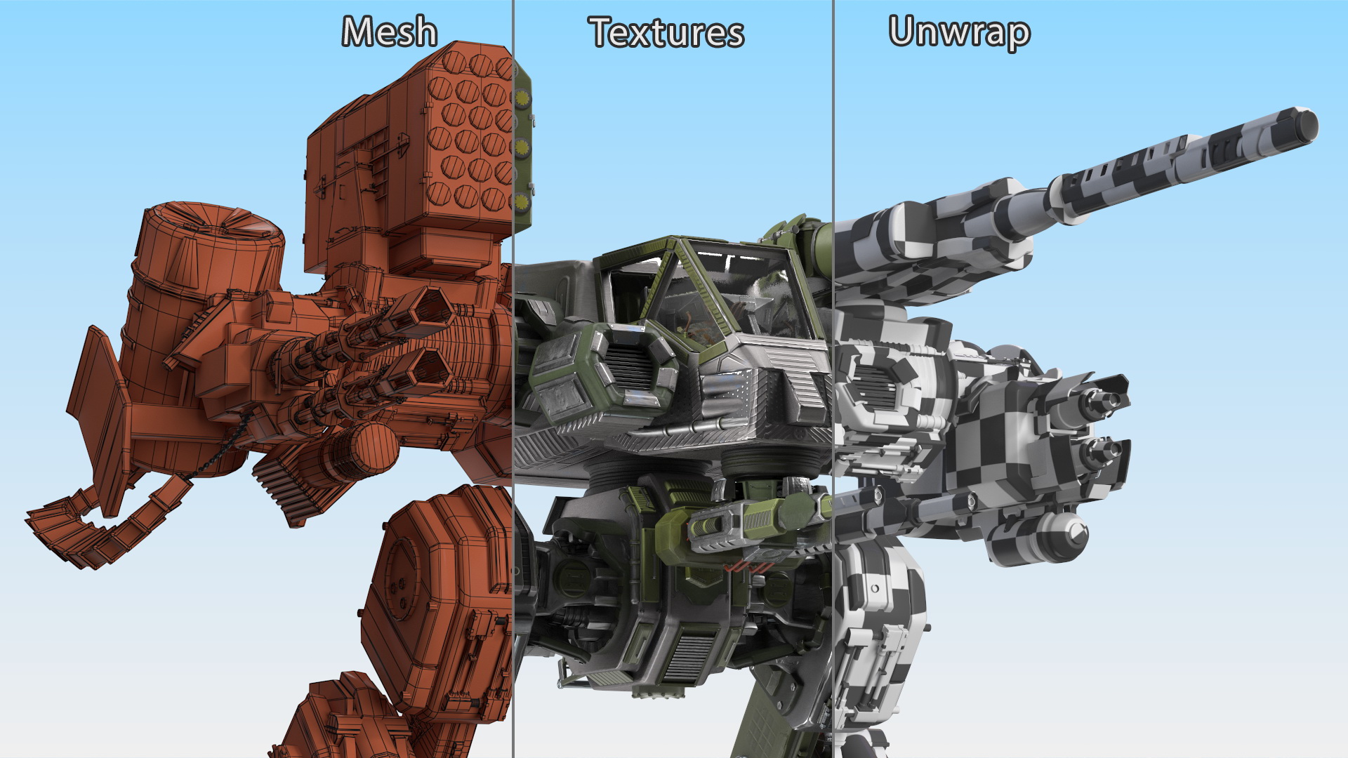 Piloted Large Robot 3D model