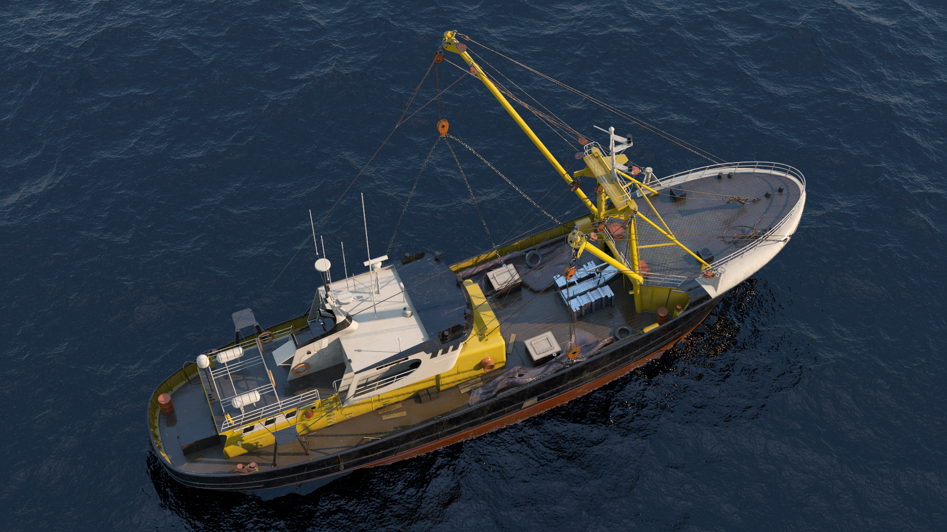 3D model Fishing Boat Trawler