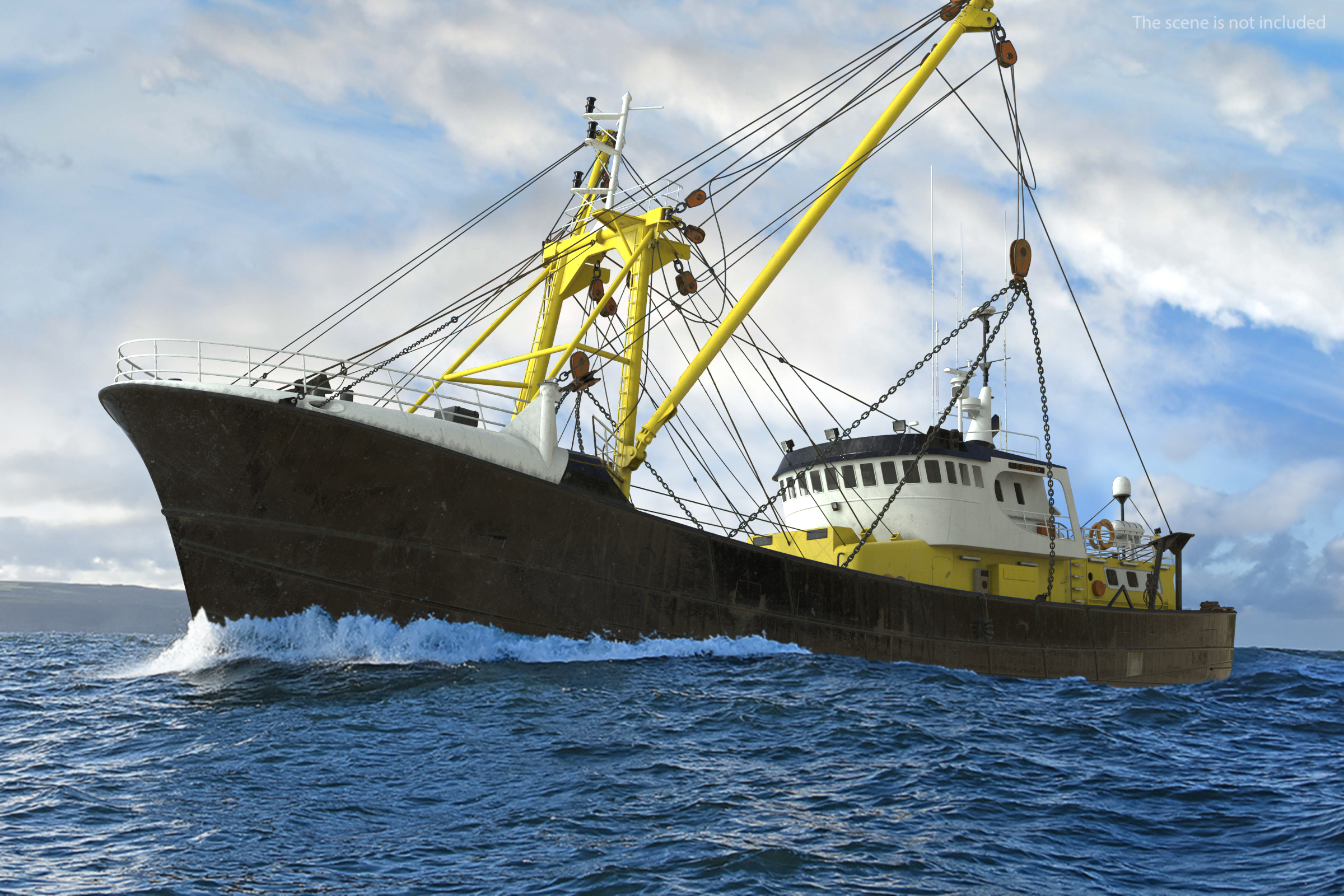3D model Fishing Boat Trawler
