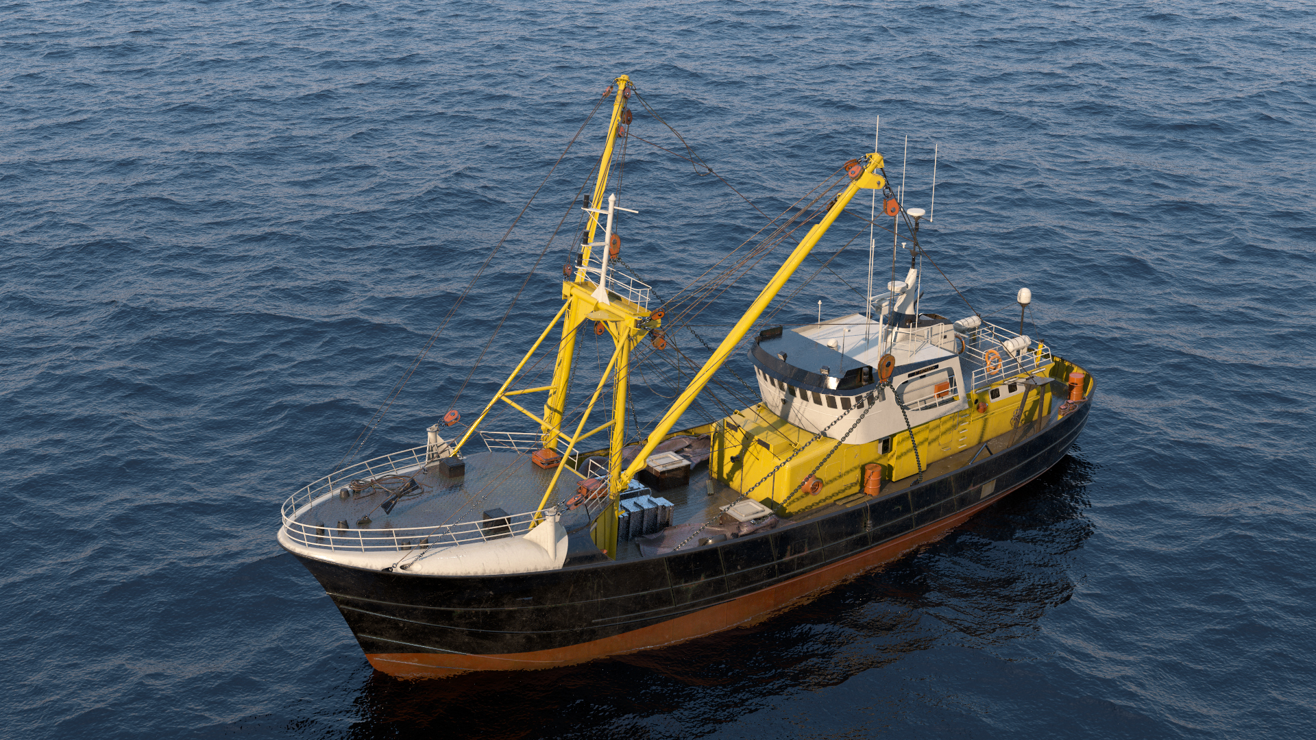 3D model Fishing Boat Trawler