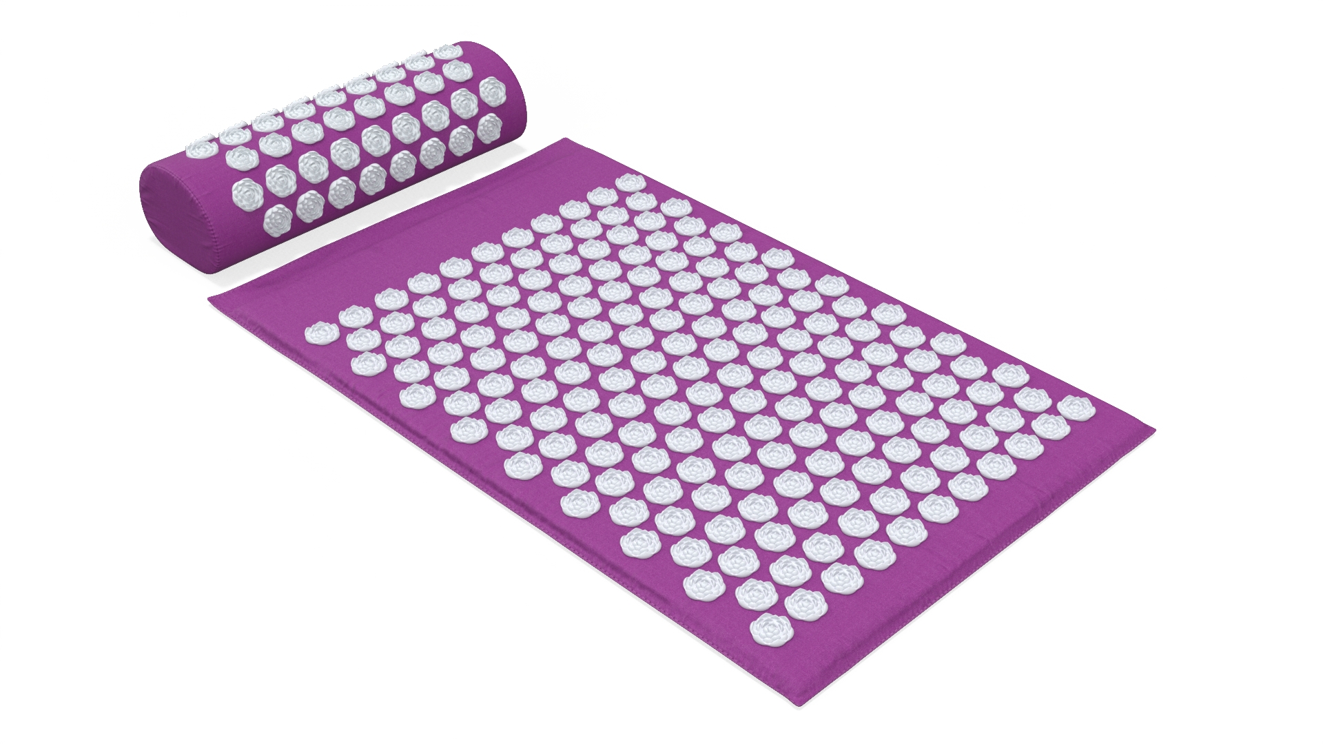 3D Acupressure Mat and Pillow Purple model