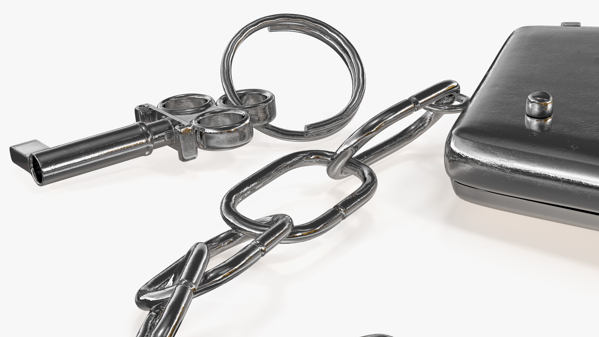 3D model Fuzzy Tiger Handcuffs Fur