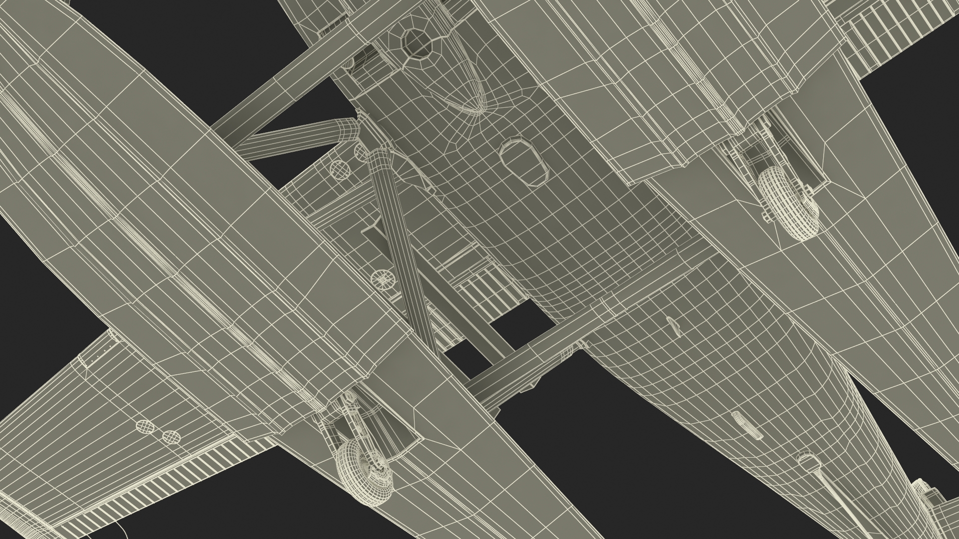3D model Seaplane Cessna 182 Floatplane