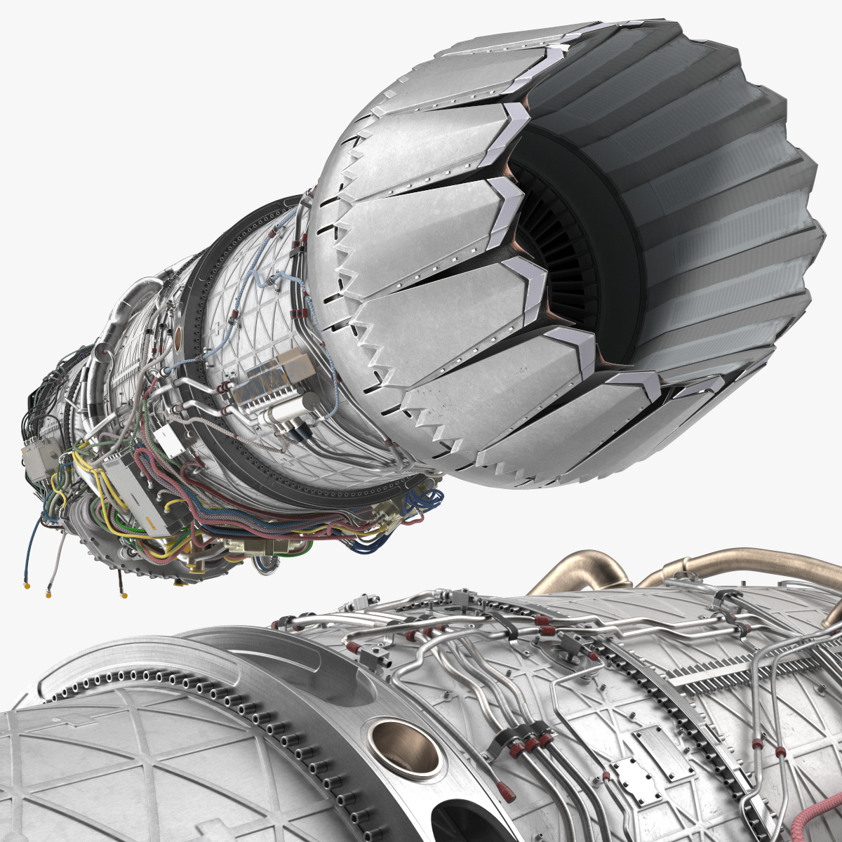 Pratt Whitney F135 Fighter Engine Metallic