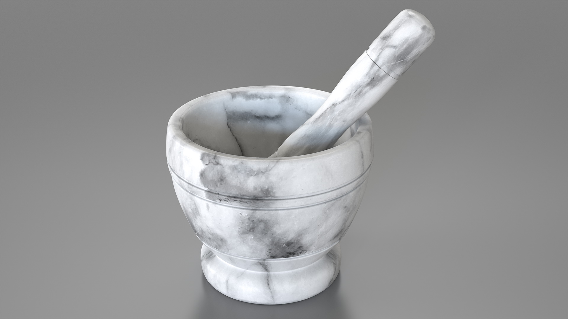 Marble Mortar and Pestle 3D model