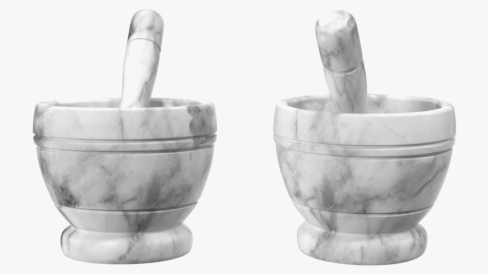 Marble Mortar and Pestle 3D model