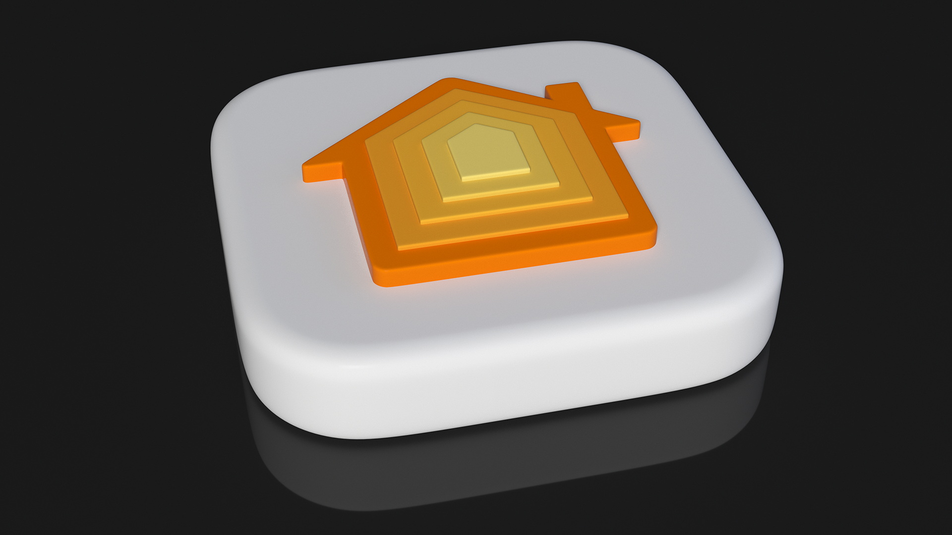 3D model iPhone iOS Home Icon