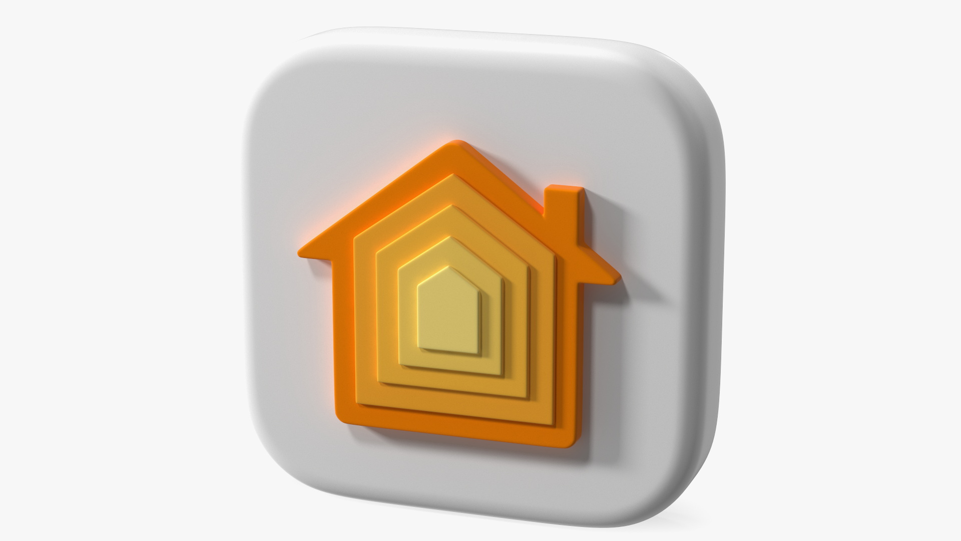 3D model iPhone iOS Home Icon