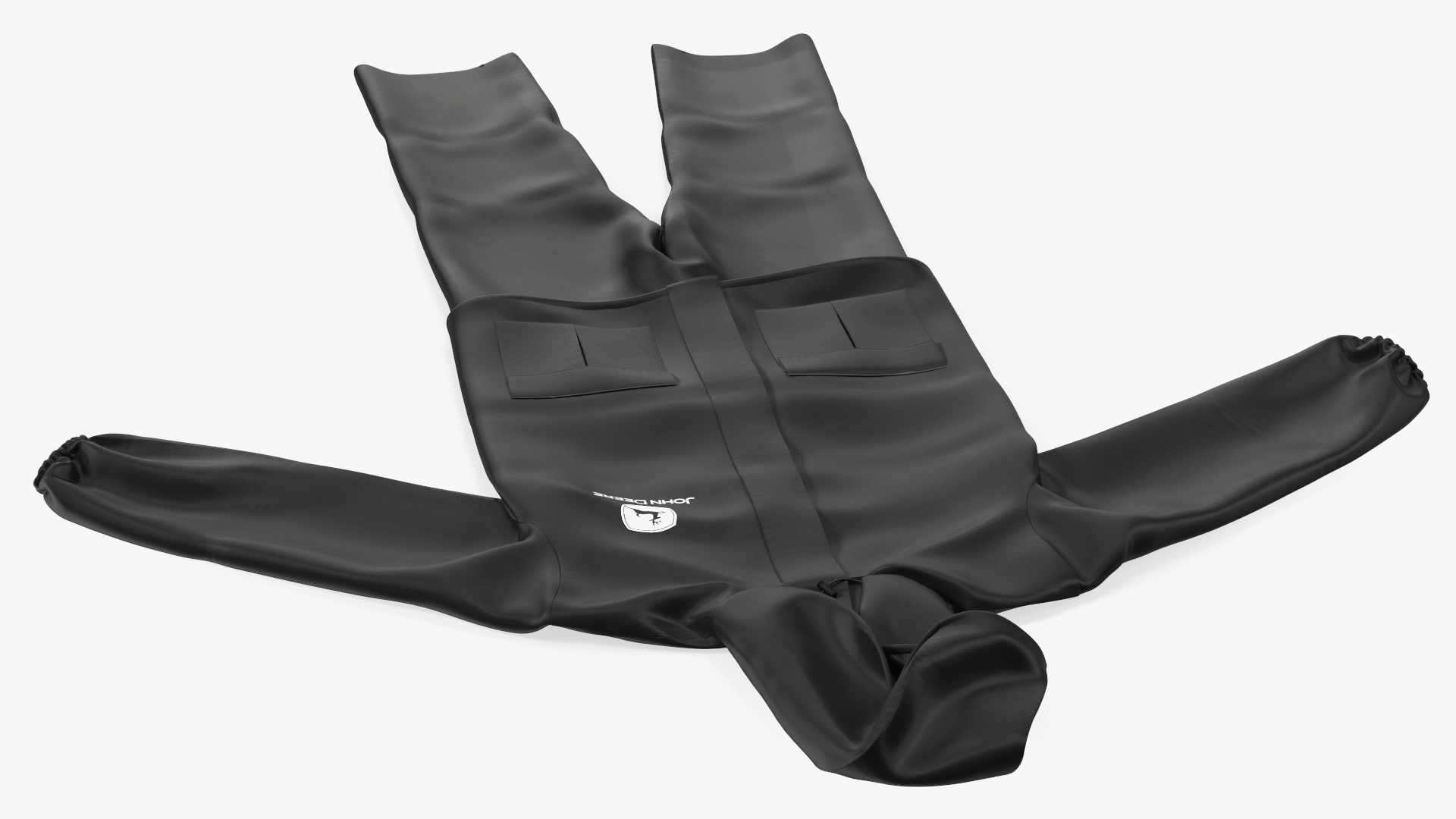 3D John Deere Safety Rain Suit Black model