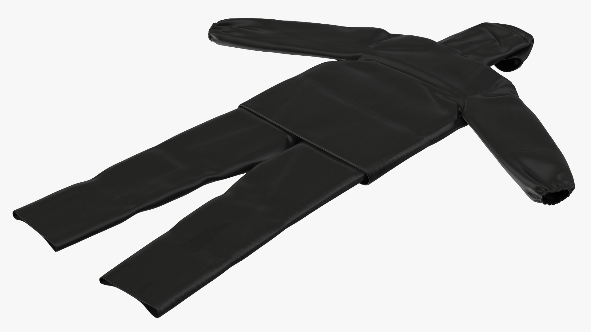 3D John Deere Safety Rain Suit Black model