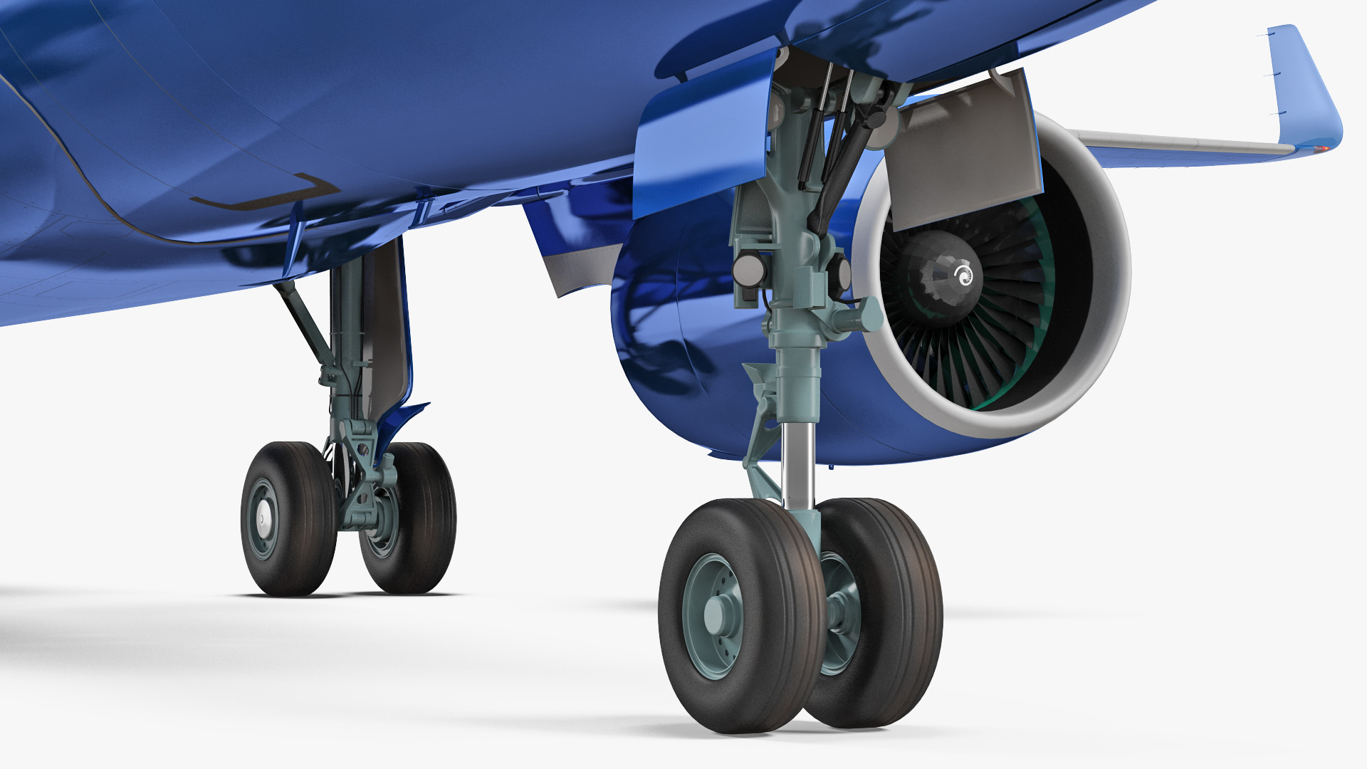 3D Airbus A220 100 Detailed Interior Generic Rigged model