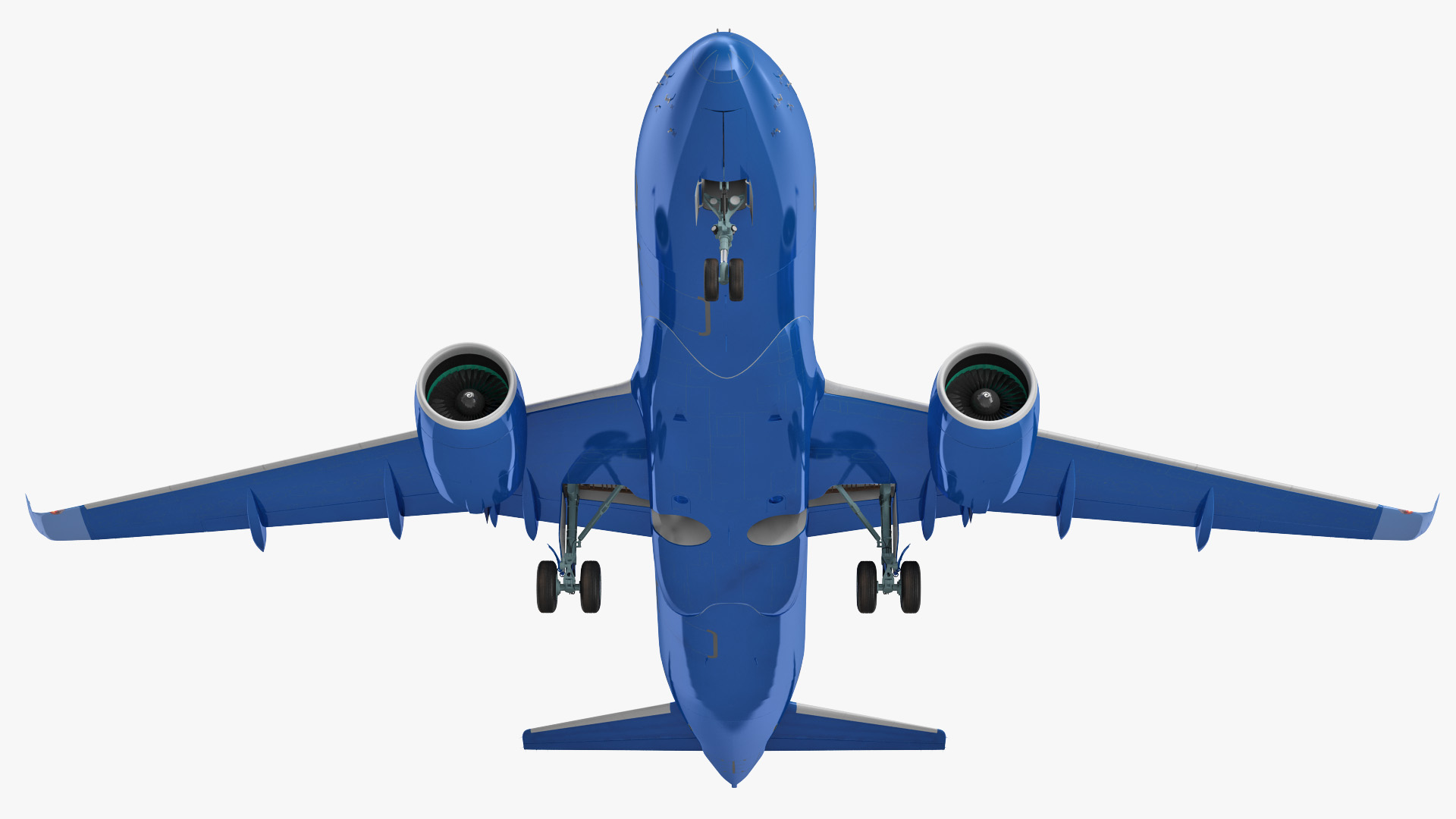3D Airbus A220 100 Detailed Interior Generic Rigged model