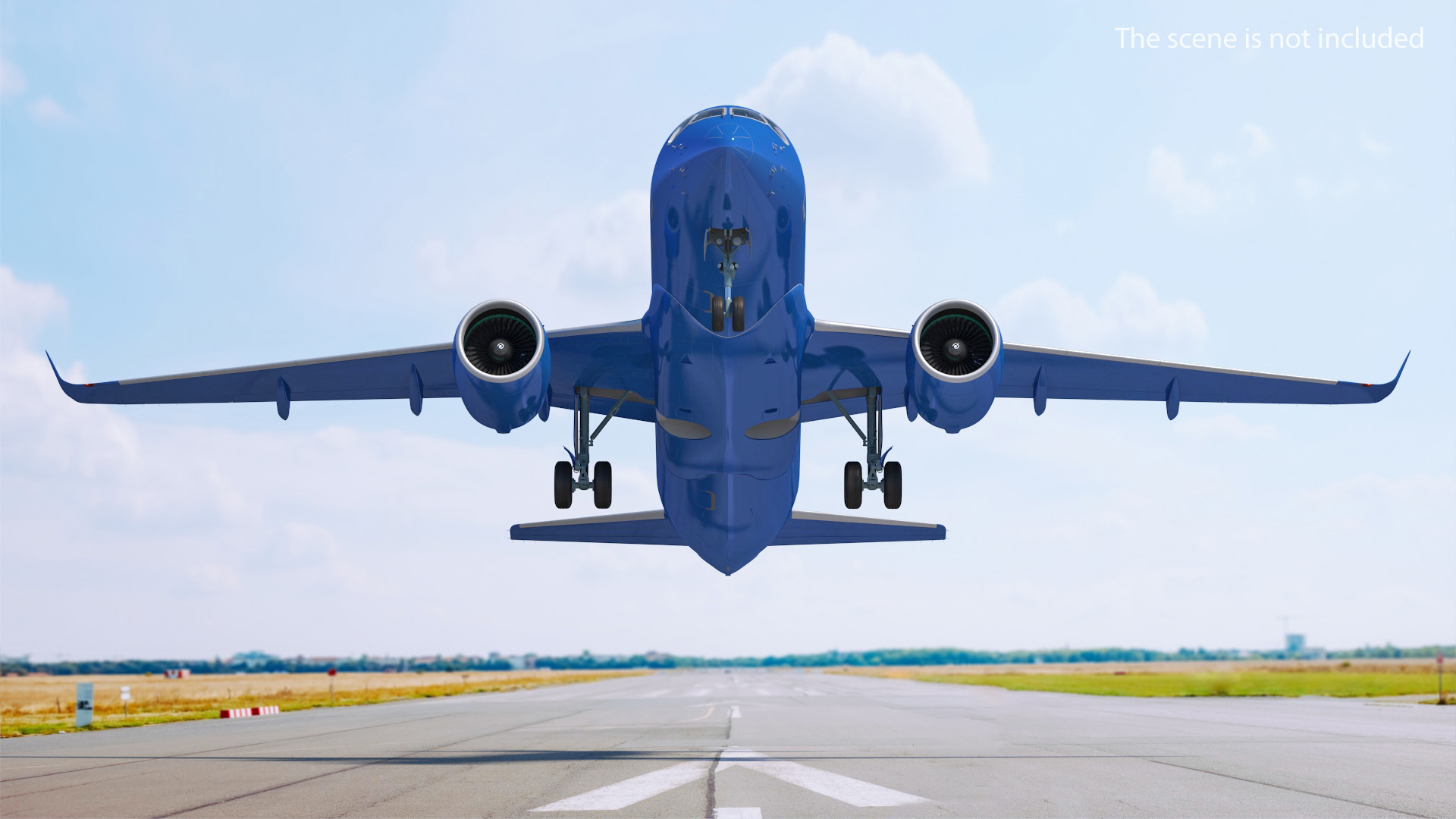 3D Airbus A220 100 Detailed Interior Generic Rigged model