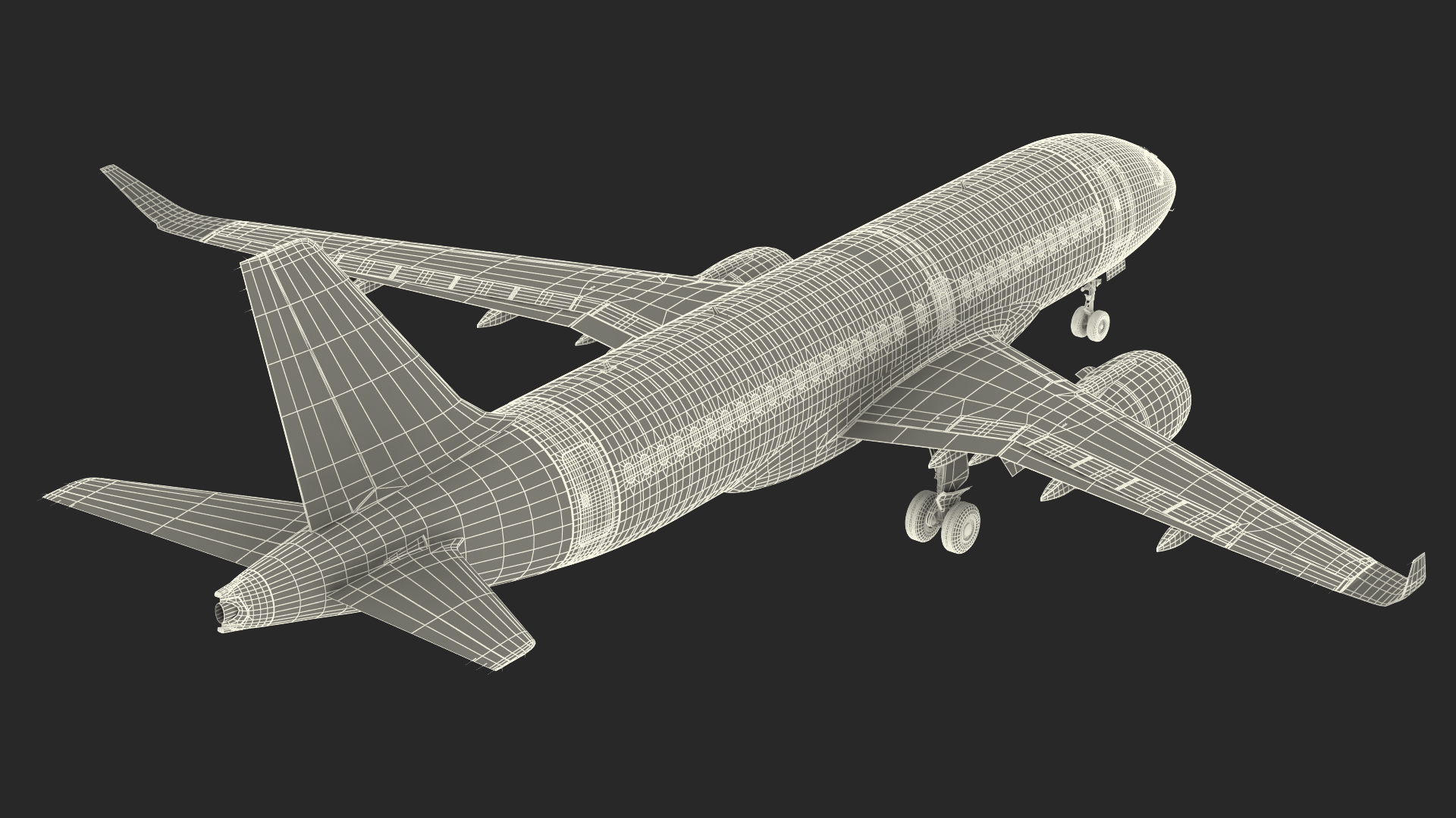 3D Airbus A220 100 Detailed Interior Generic Rigged model
