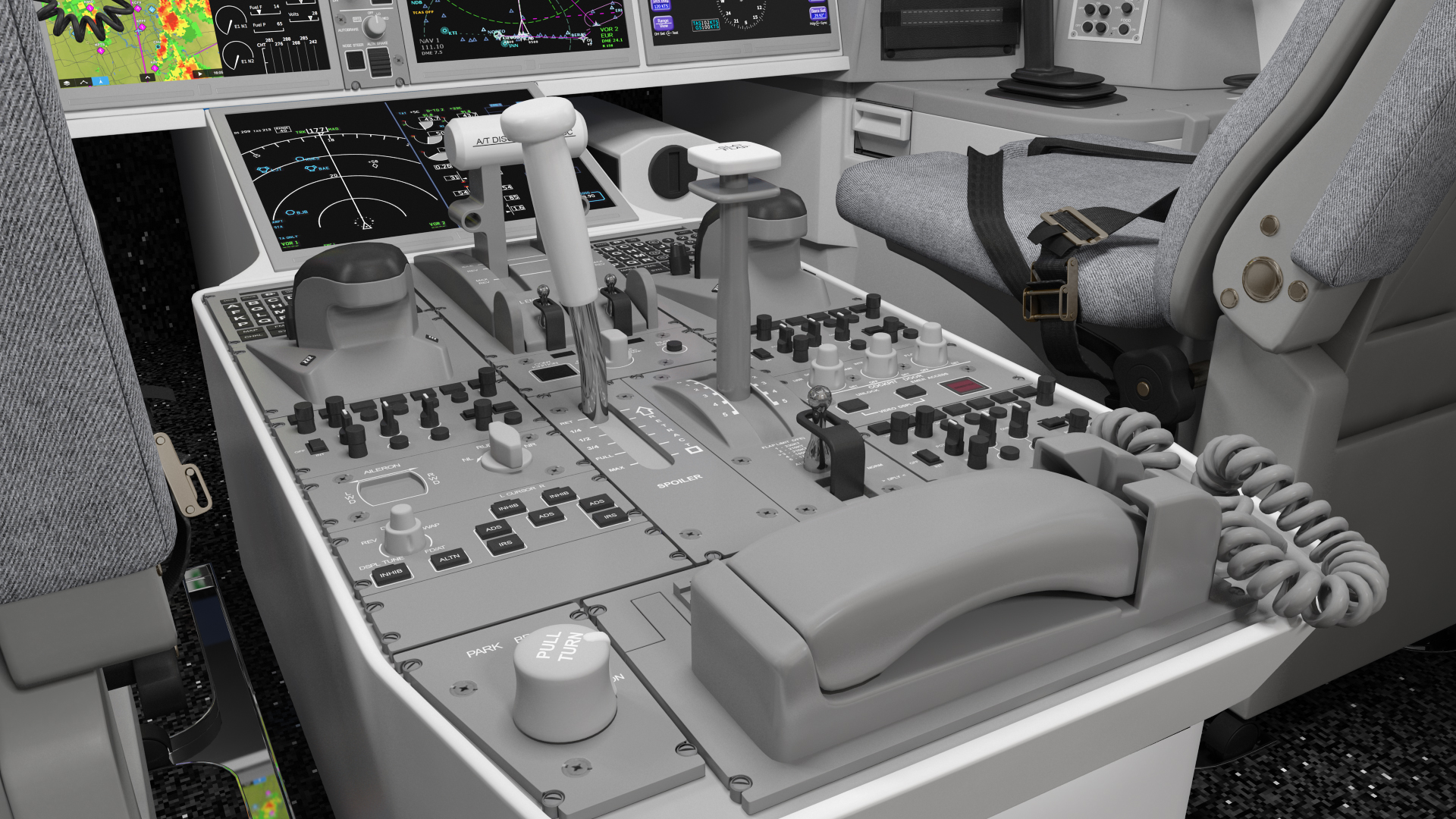 3D Airbus A220 100 Detailed Interior Generic Rigged model