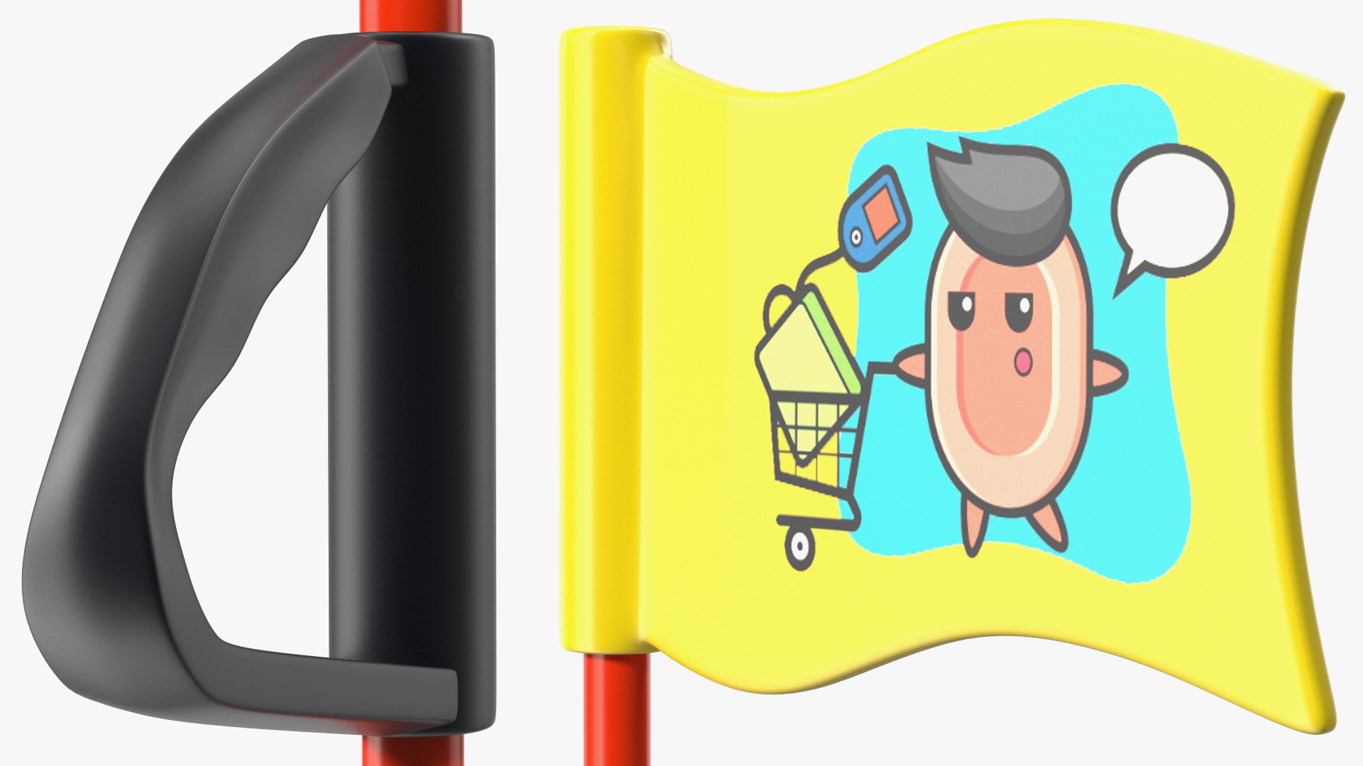 Kid Size Shopping Cart 3D
