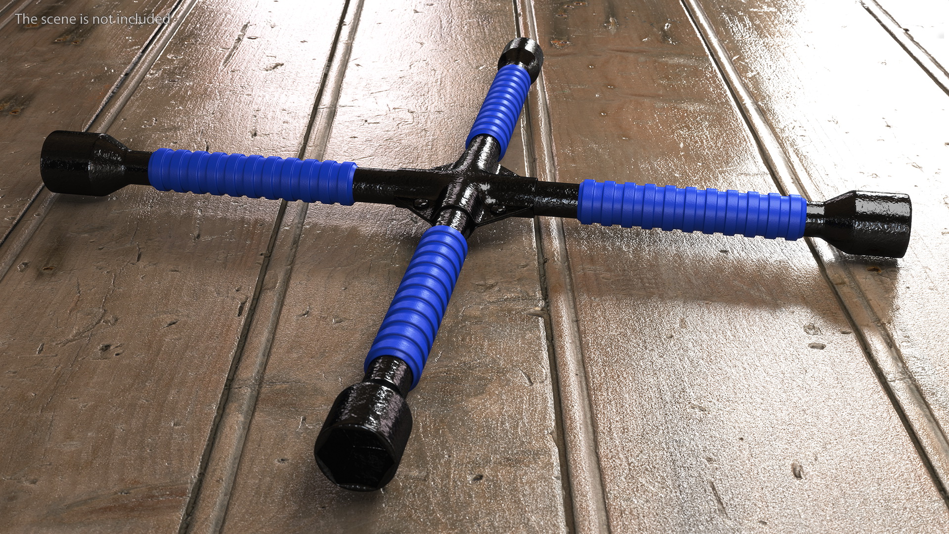 Heavy Duty Anti Slip Lug Cross Wrench 3D
