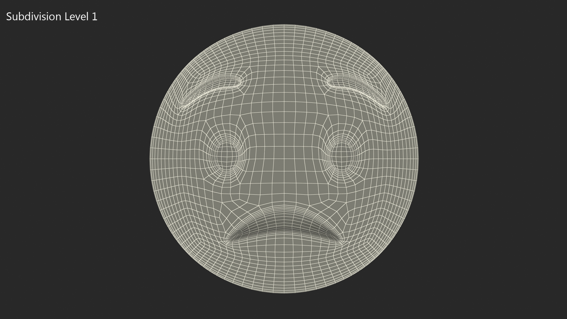 3D Worried Emoji model
