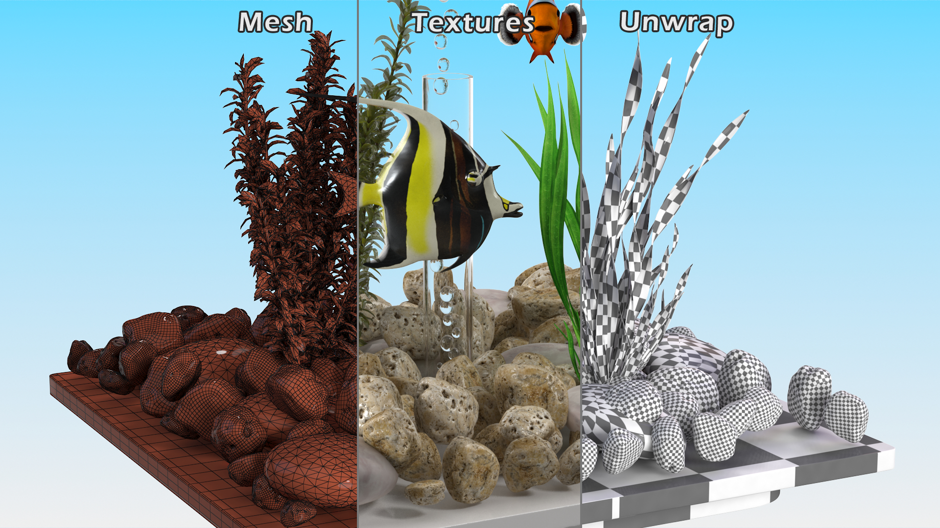 3D model Fish Tank White Cube