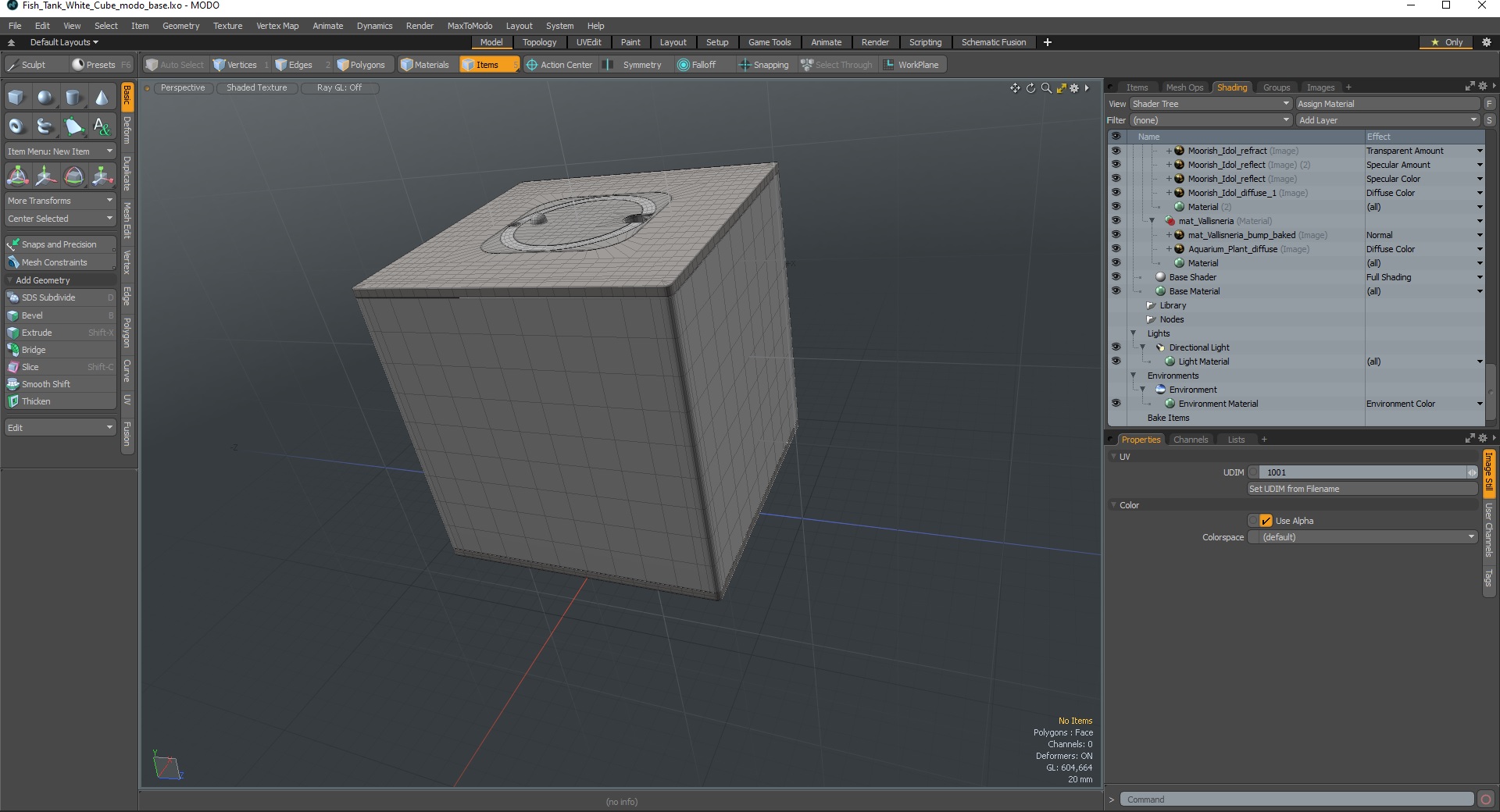 3D model Fish Tank White Cube