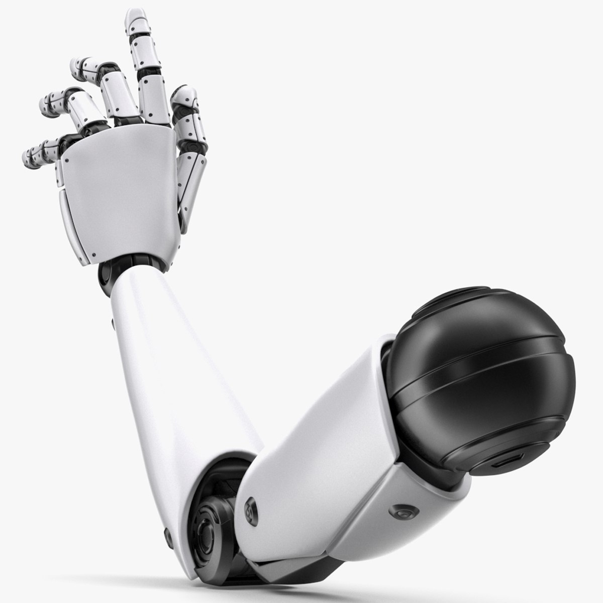 Cyborg Hand Rigged for Maya 3D