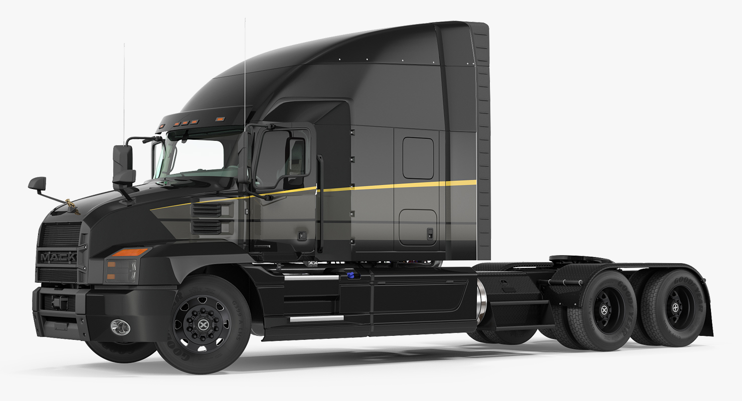 Mack Anthem Truck 2018 Rigged 3D model