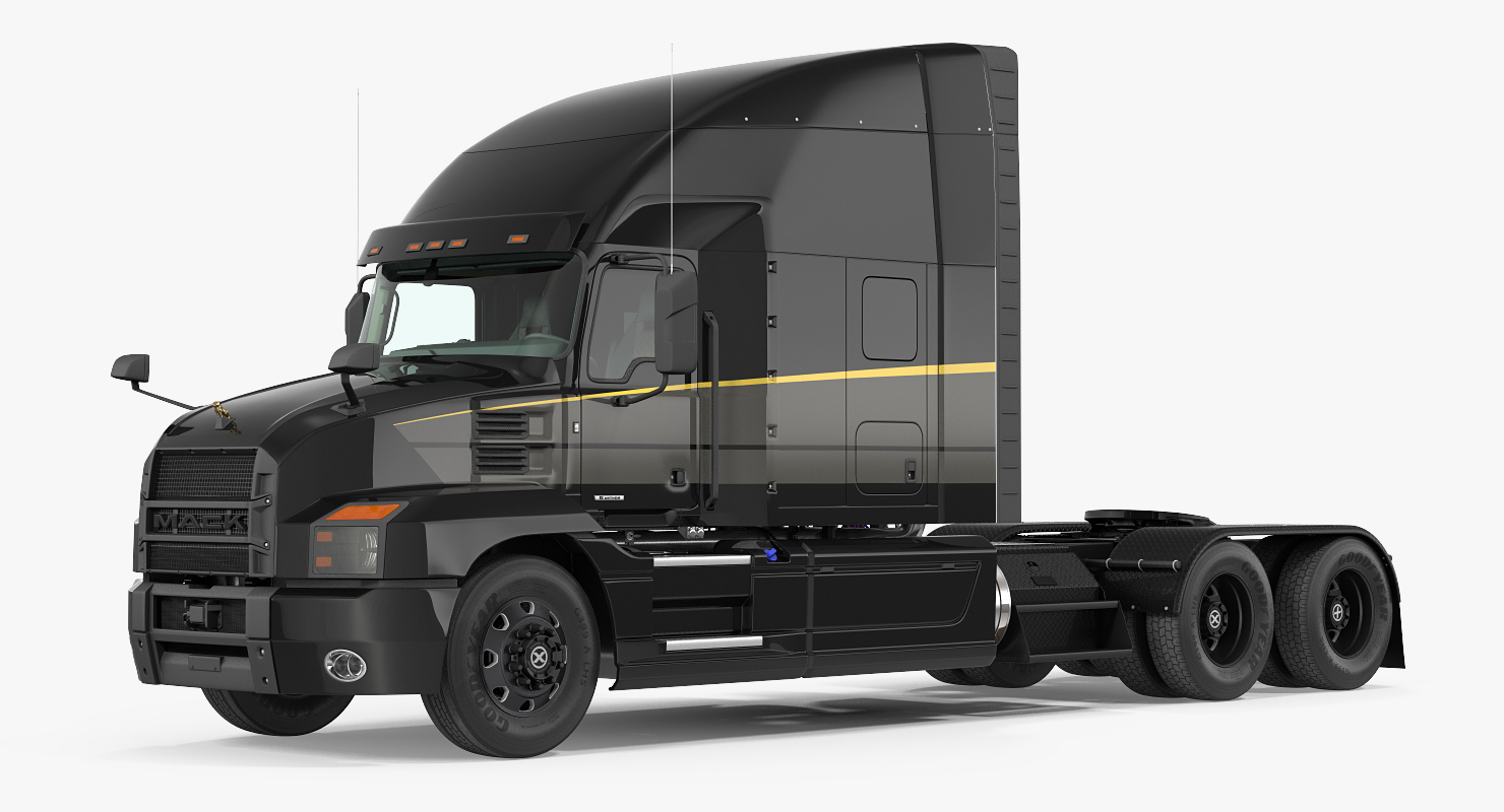 Mack Anthem Truck 2018 Rigged 3D model
