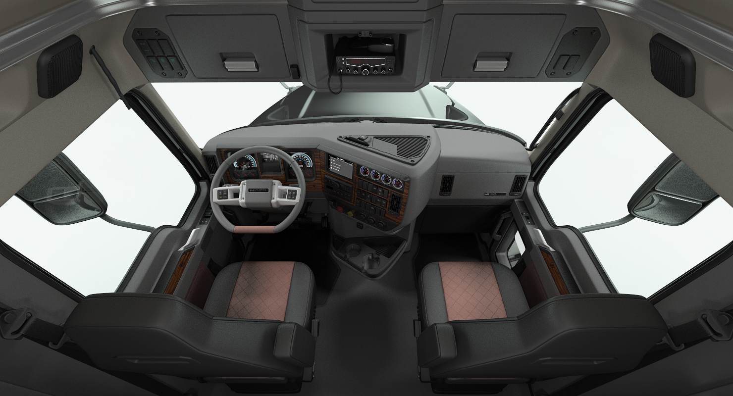 Mack Anthem Truck 2018 Rigged 3D model