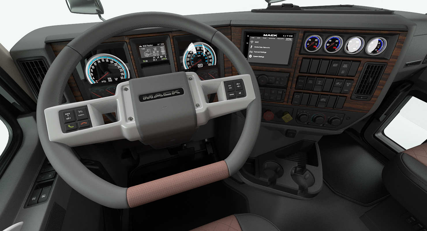 Mack Anthem Truck 2018 Rigged 3D model