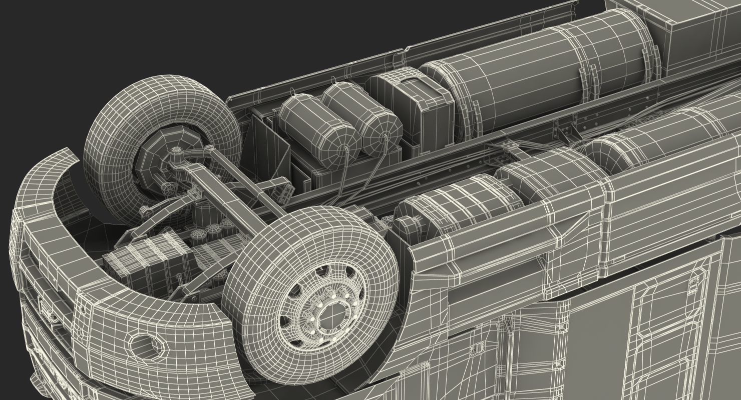 Mack Anthem Truck 2018 Rigged 3D model