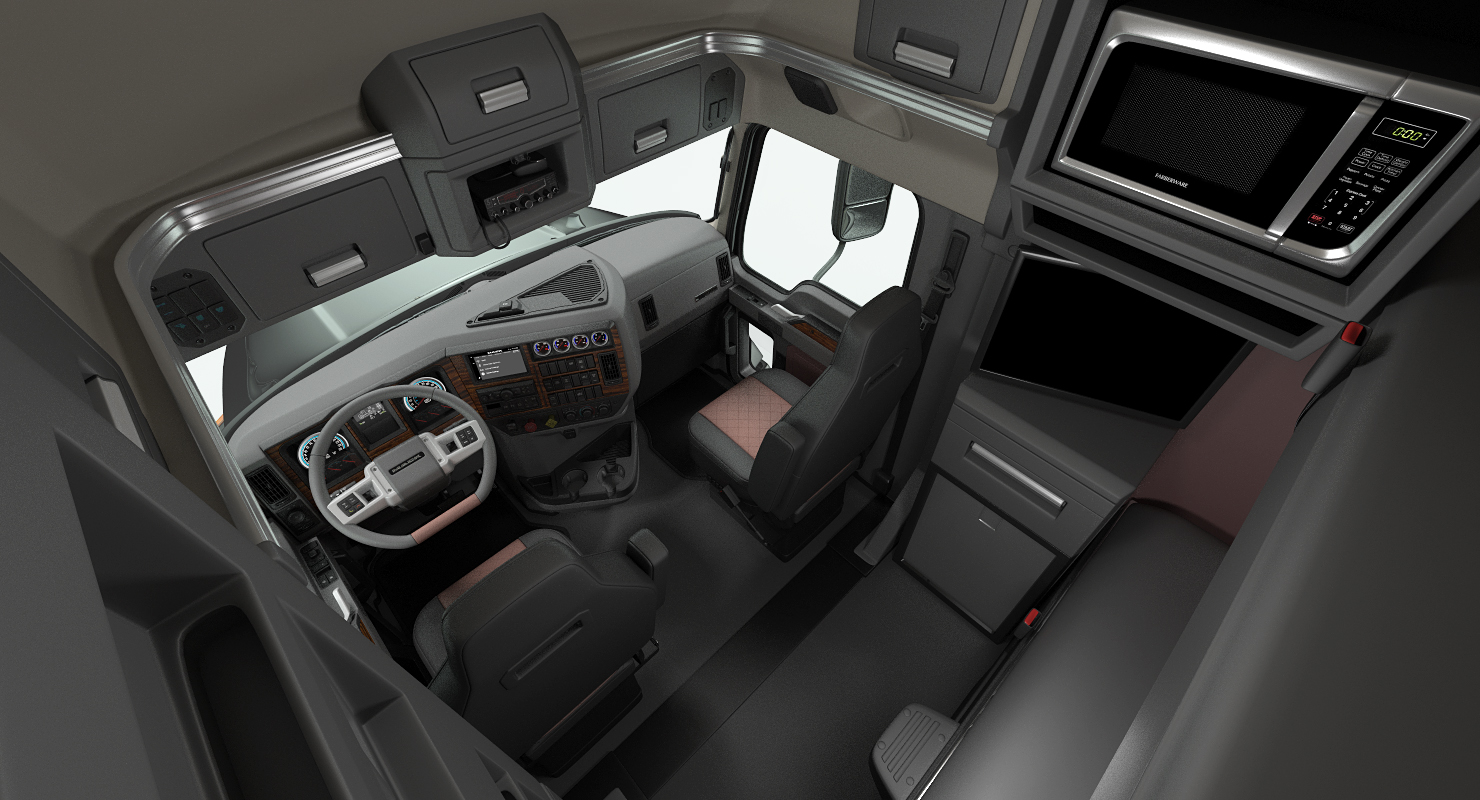 Mack Anthem Truck 2018 Rigged 3D model