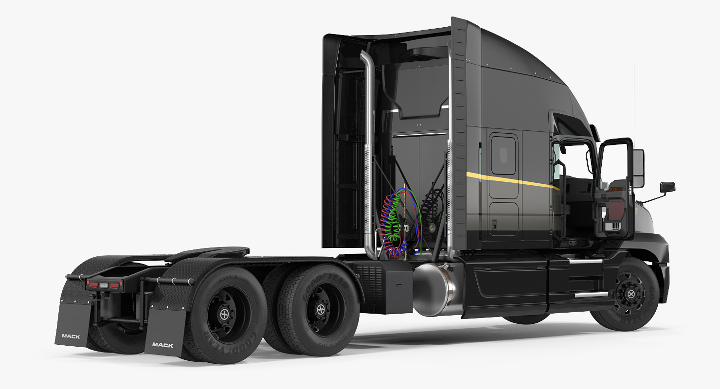 Mack Anthem Truck 2018 Rigged 3D model