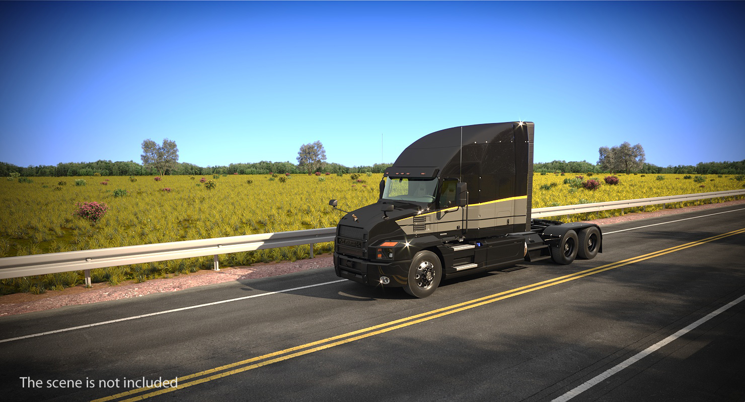 Mack Anthem Truck 2018 Rigged 3D model