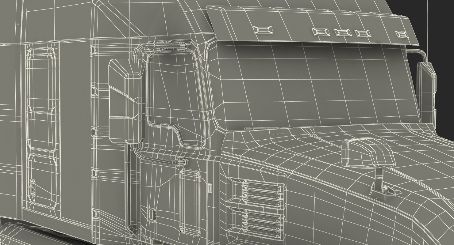 Mack Anthem Truck 2018 Rigged 3D model