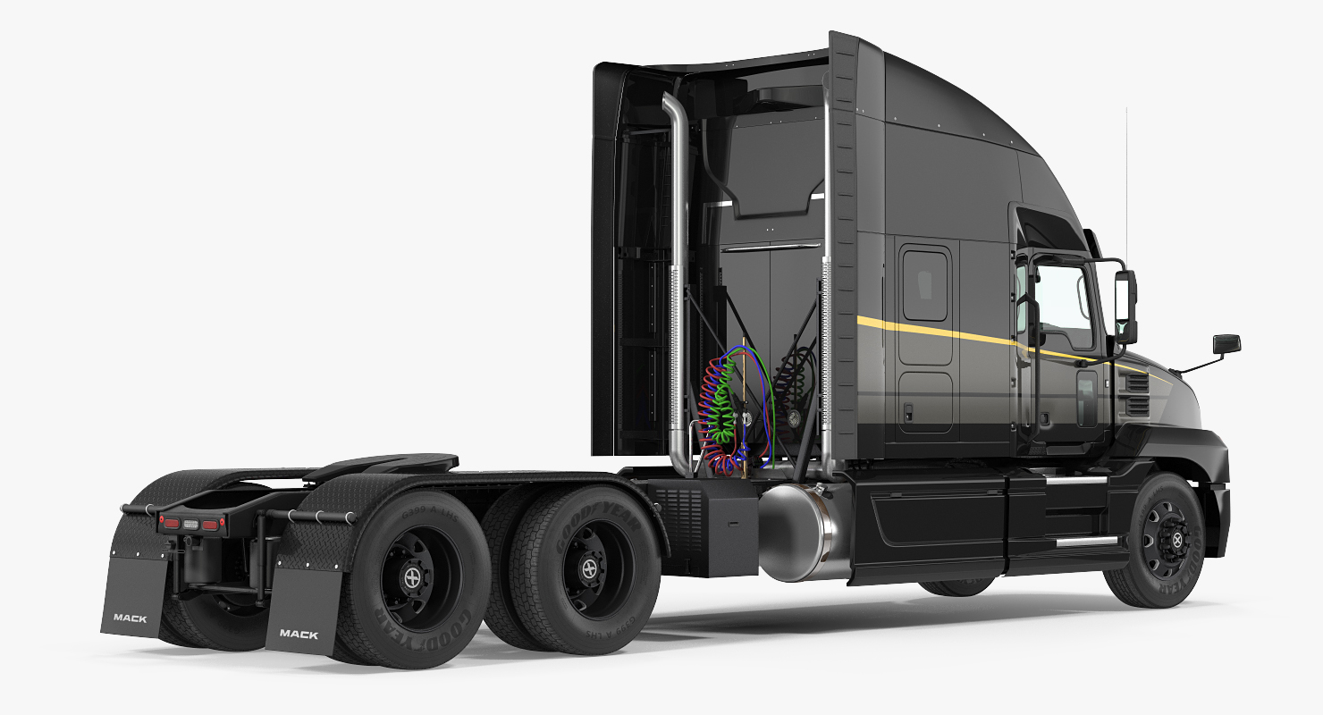 Mack Anthem Truck 2018 Rigged 3D model