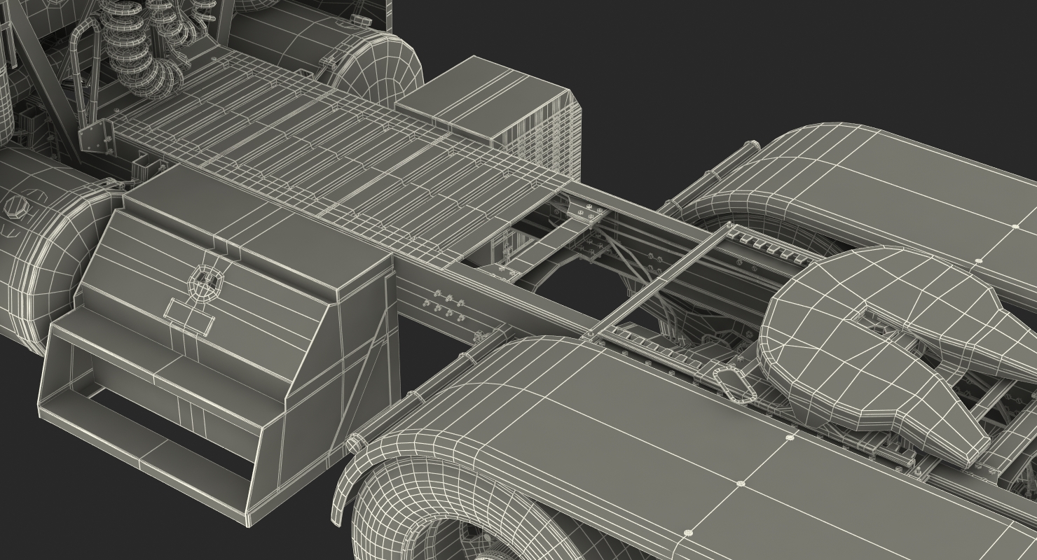 Mack Anthem Truck 2018 Rigged 3D model