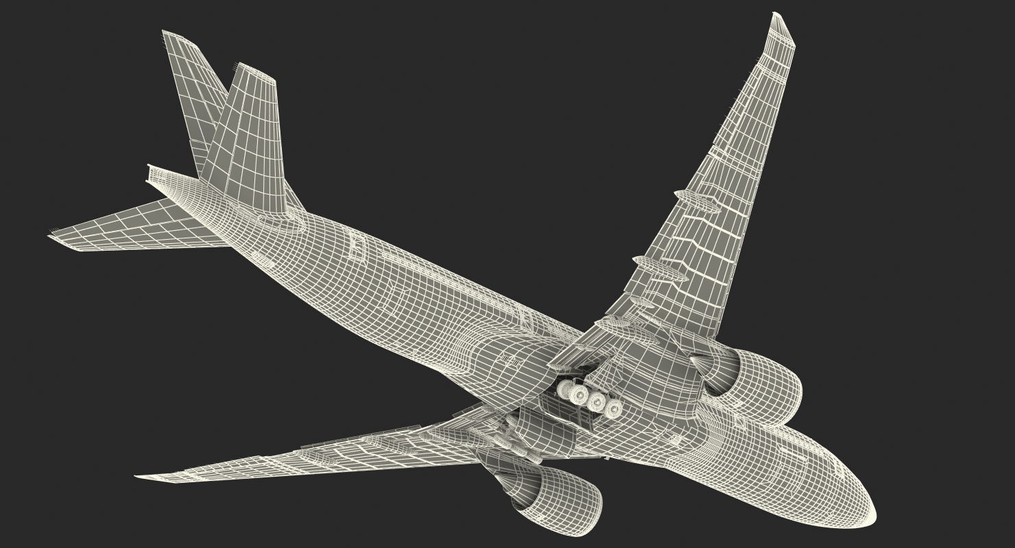 Boeing 777 200LR British Airways Rigged 3D model